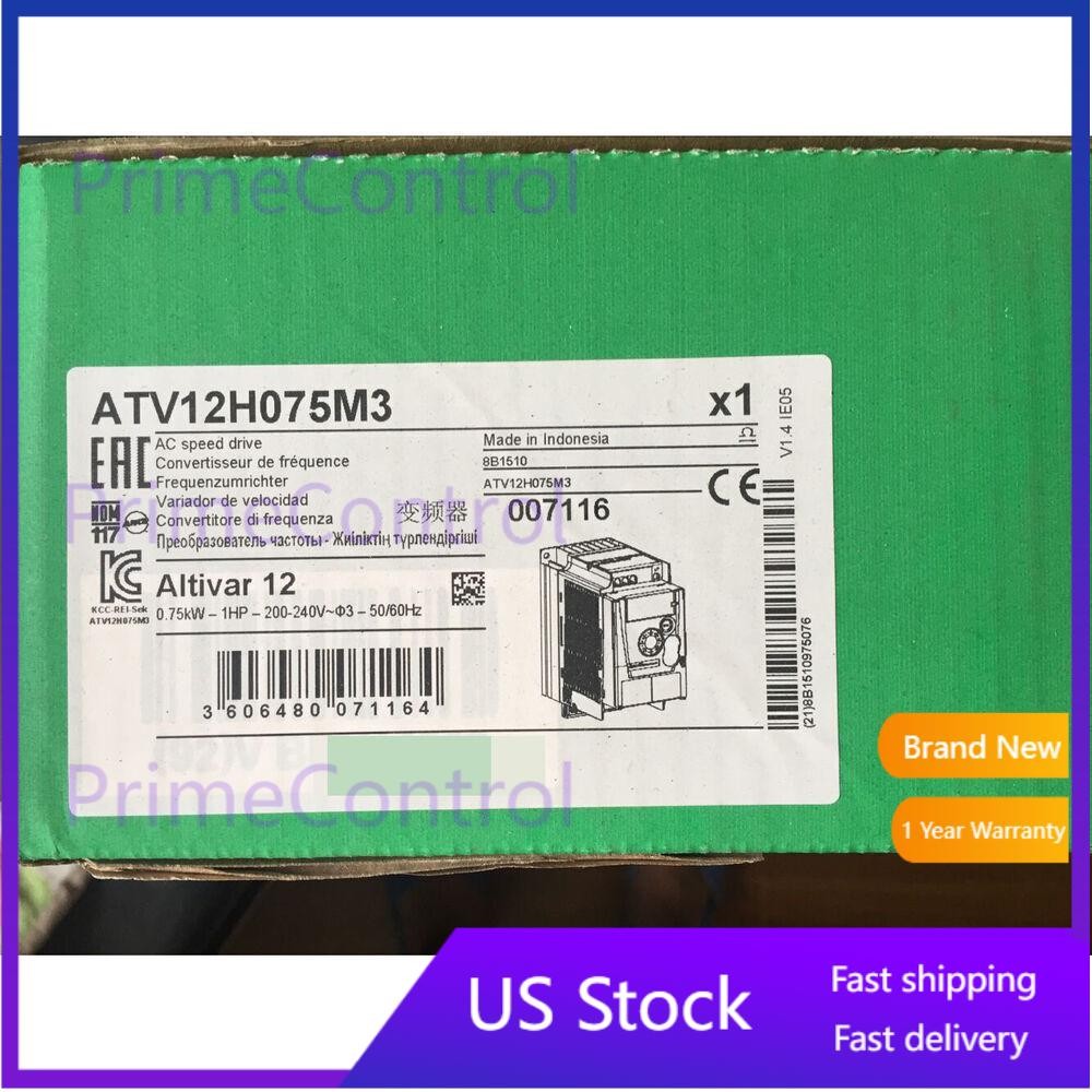 1PC New Schneider ATV12H075M3 220V 0.75KW Ib Box Fast Shipping