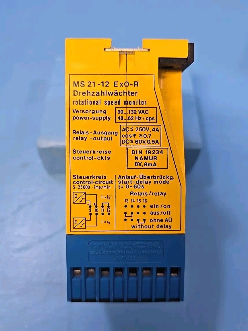 TURCK Multi Safe MS 21-12 EX0-R ROTATIONAL SPEED MONITOR