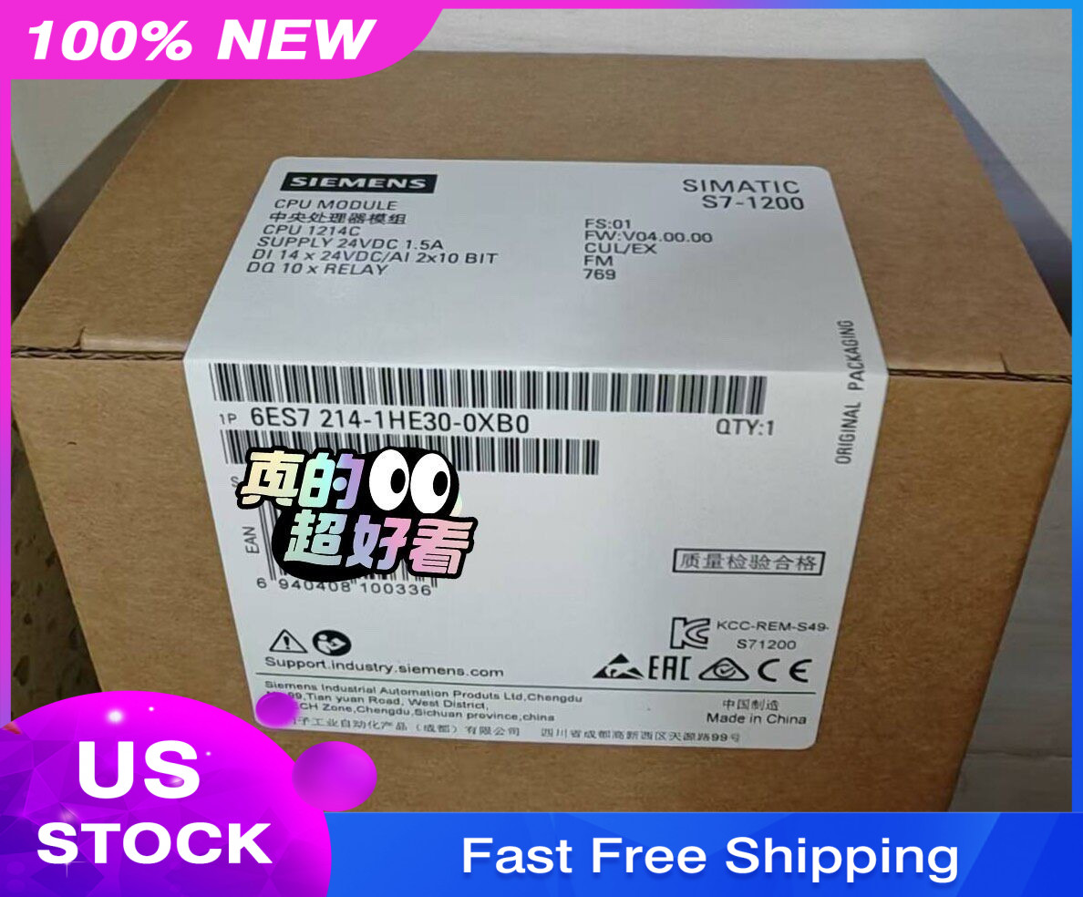 Siemens 6ES7214-1HE30-0XB0 Simatic S7-1200 CPU 1214C UPS FedEx