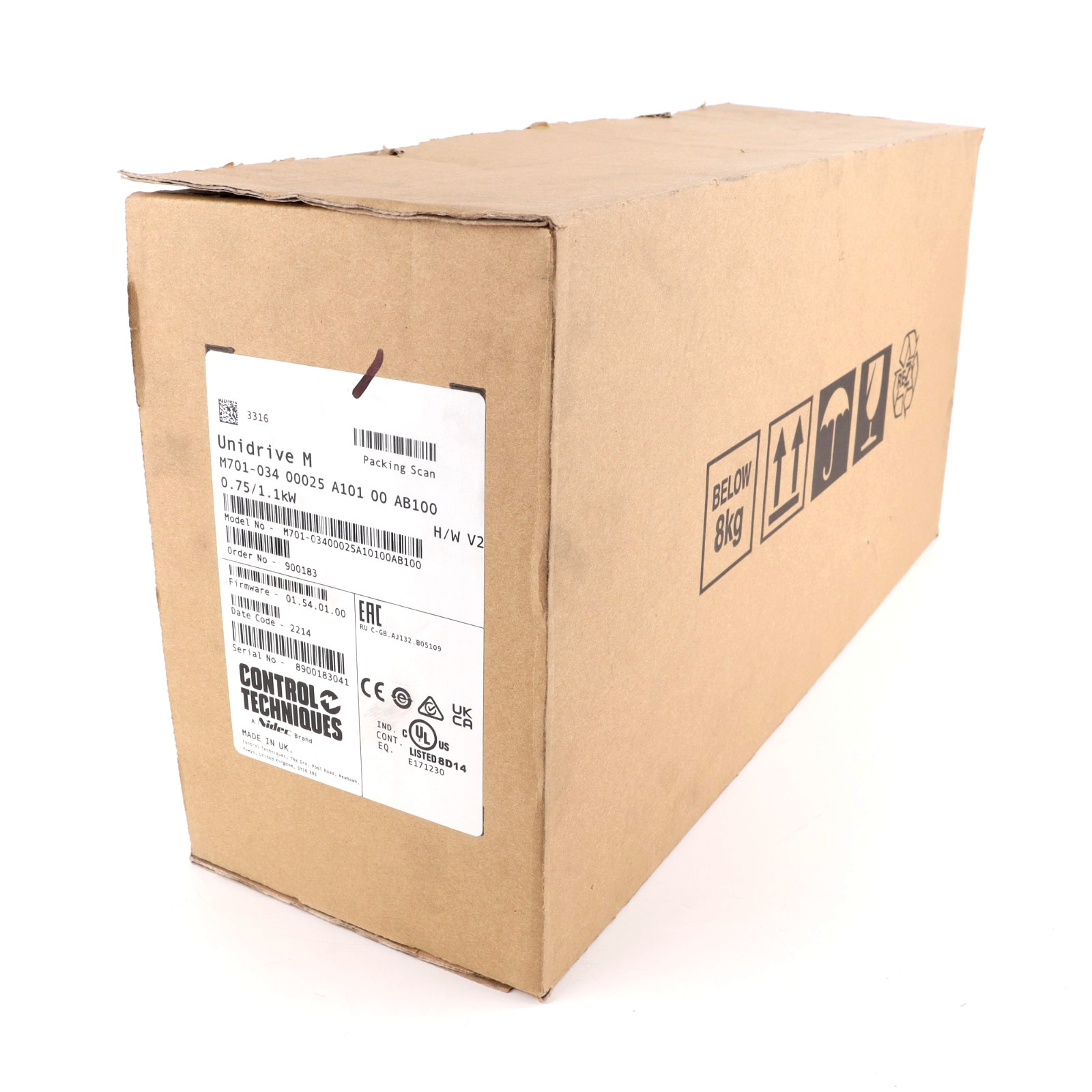 Nidec Control Techniques Unidrive M701-034-00025 AC Drive 380-480VAC 3PH 0.75/1.