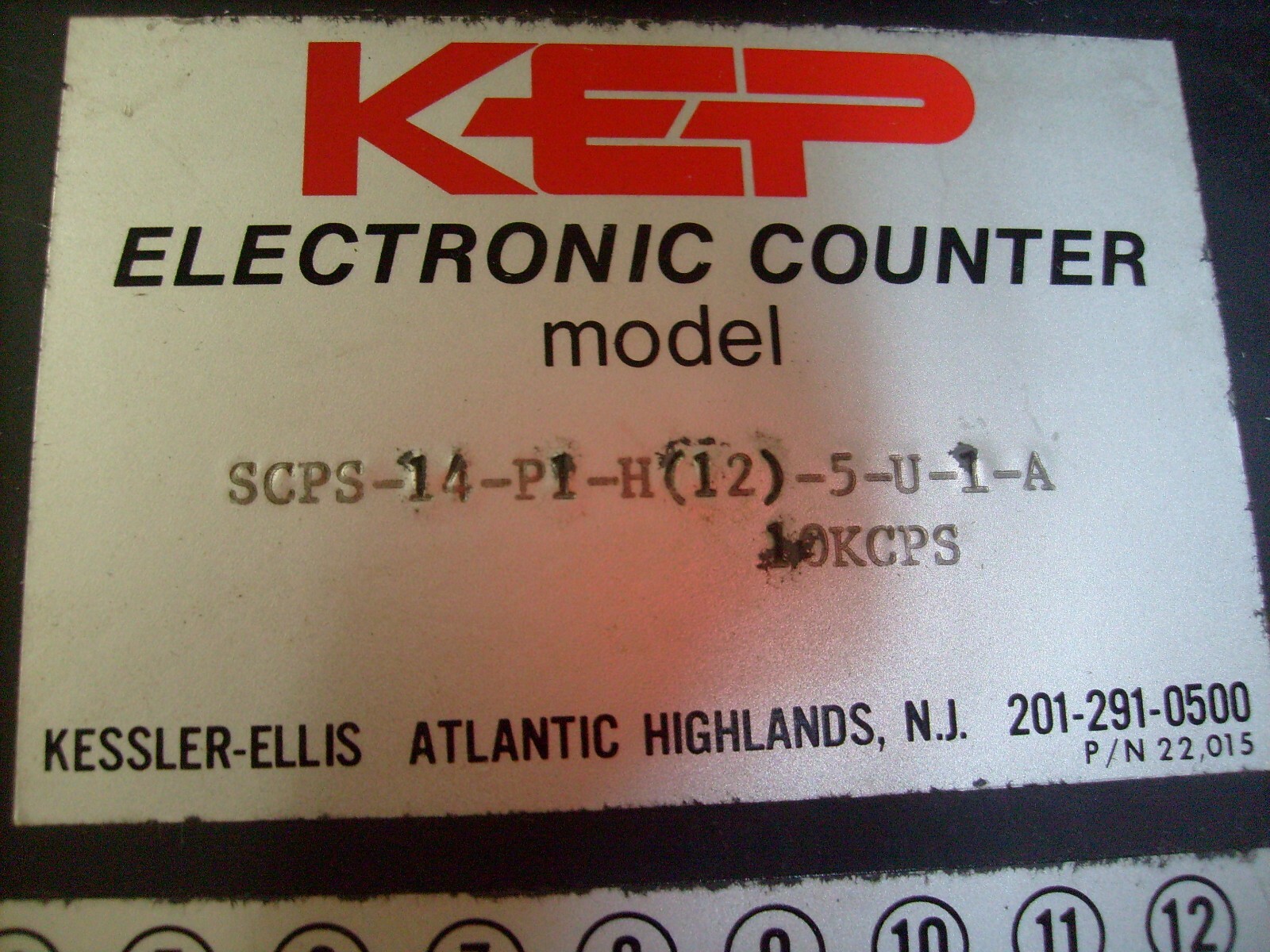 USED KEP ELECTRONIC COUNTER 10KCPS