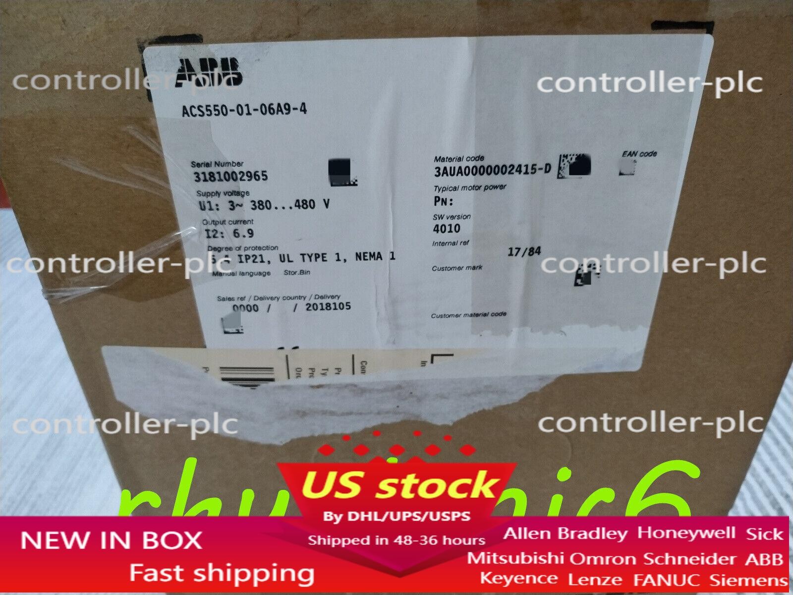 Brand New ABB ACS550-01-06A9-4 Inverter 380V 3KW No Keypad