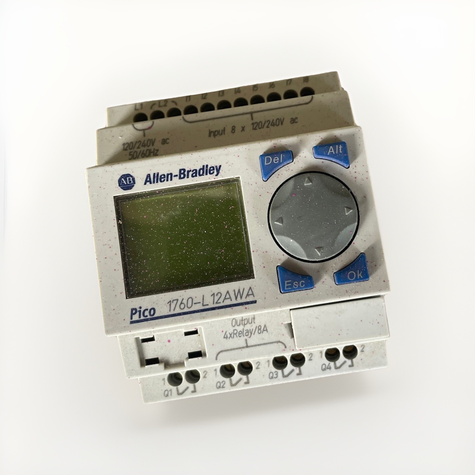 ALLEN BRADLEY 1760-L12AWA SER B PICO CONTROLLER 120/240V AC 50/60HZ