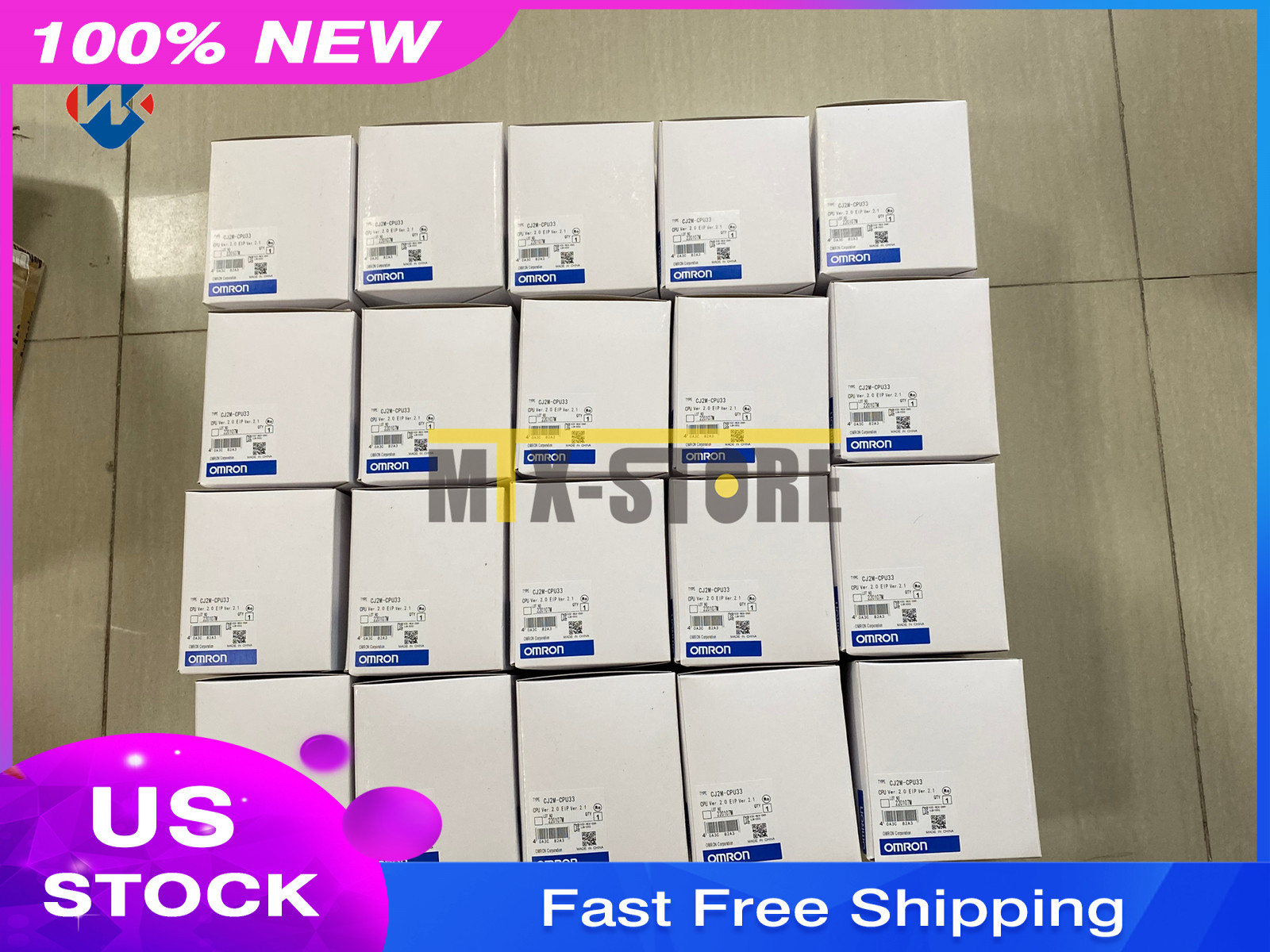 1pcs Omron Brand New CJ2M-CPU33 CJ2MCPU33 PLC New IN BOX