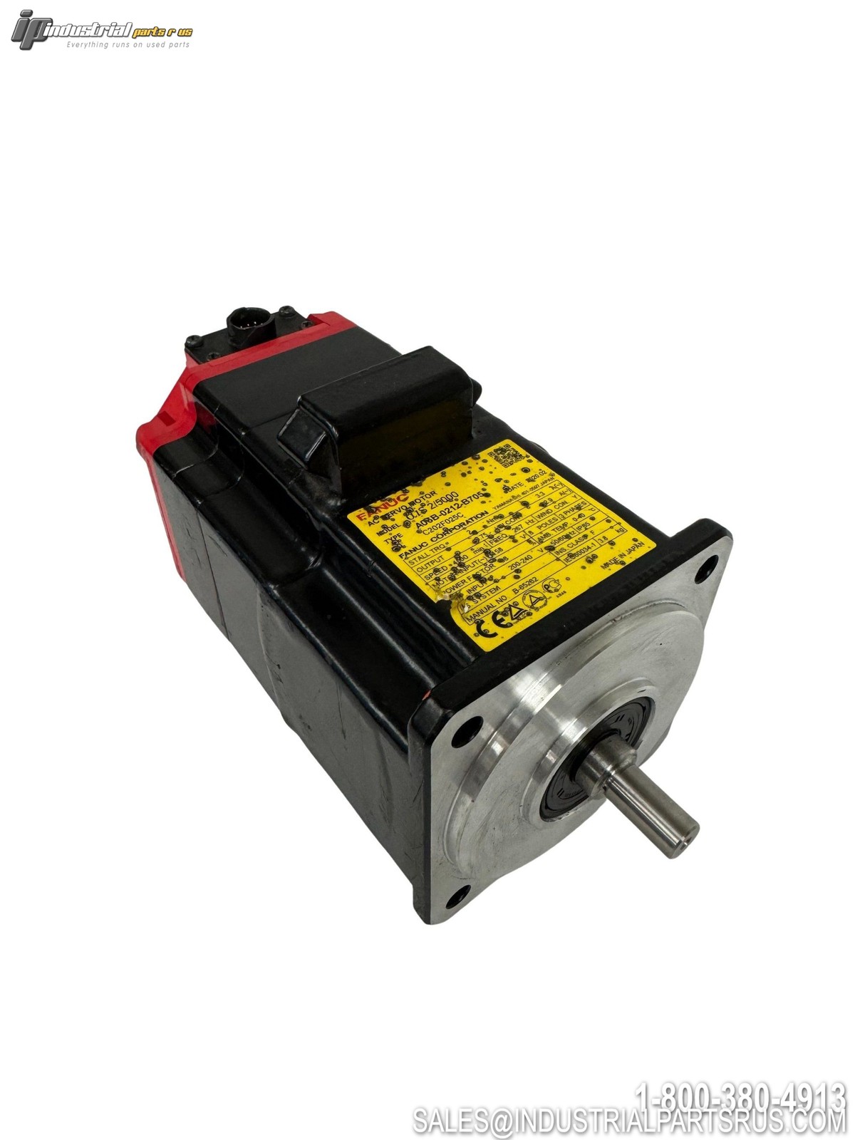 Fanuc A06B-0212-B705 AC Servo Motor αiS 2/5000 0.75kW 200-240V IP65