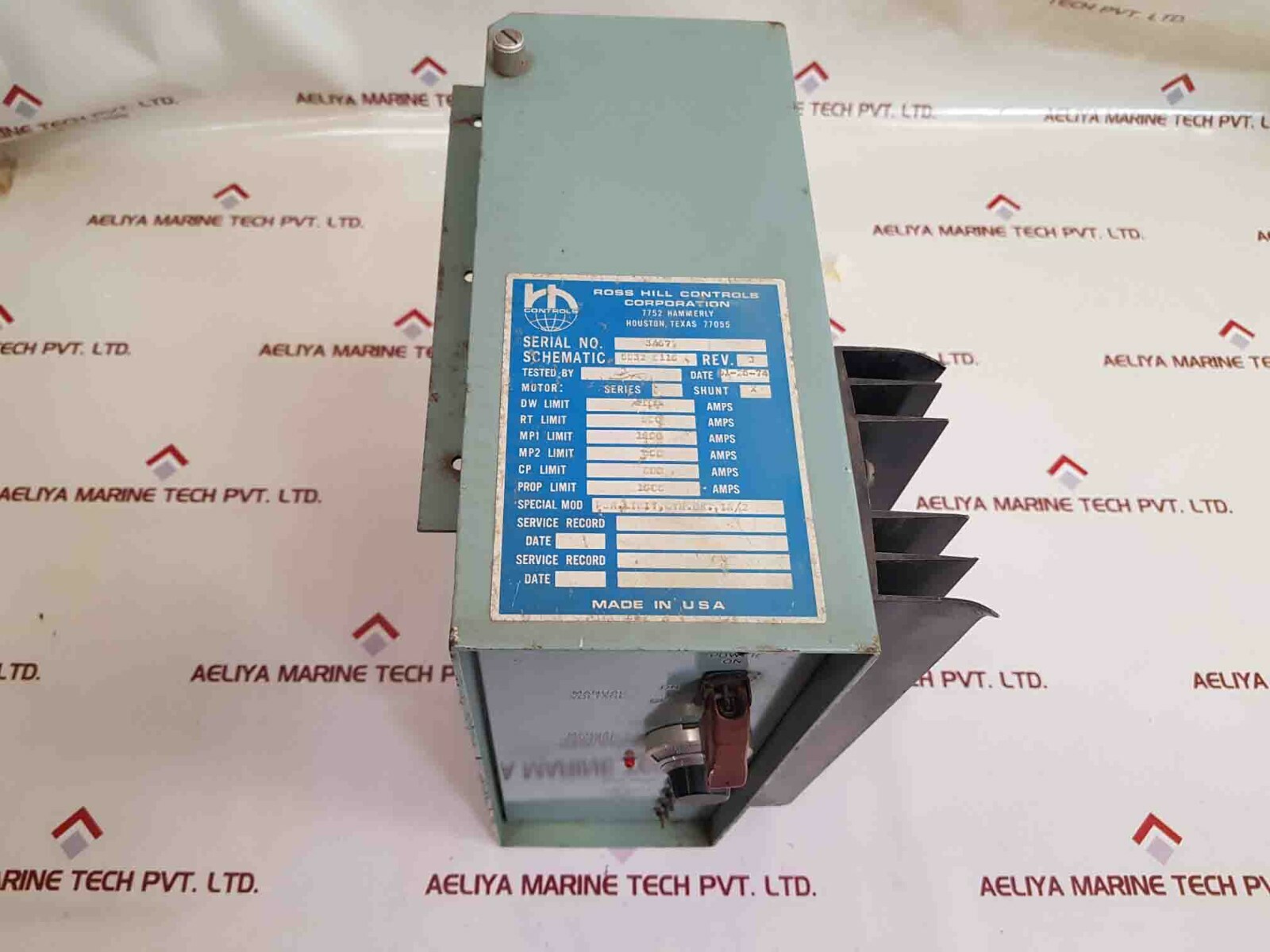ROSS HILL CONTROLS SCHEMATIC 5032 0110 DC Control Module Rev-J
