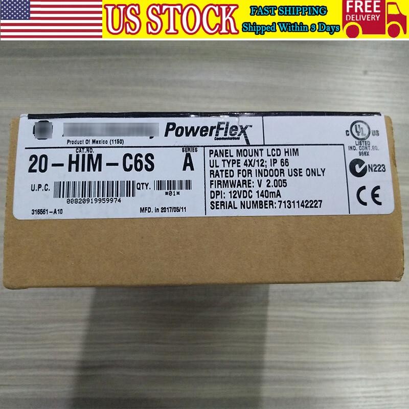 20-HIM-C6S Panel Mount LCD Motor Control 20HIMC6S New Allen-Bradley US Free Tax
