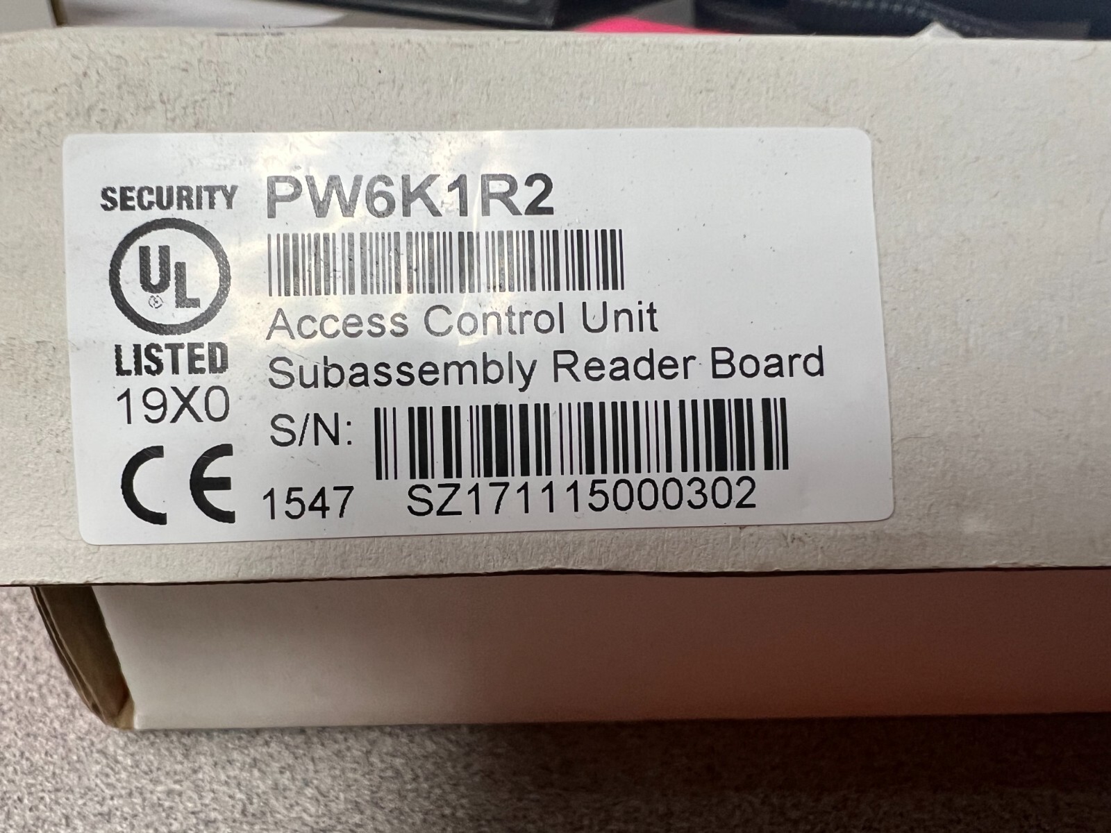 New Honeywell PW6K1R2 Watch Access Control Unit Dual Reader Module Board