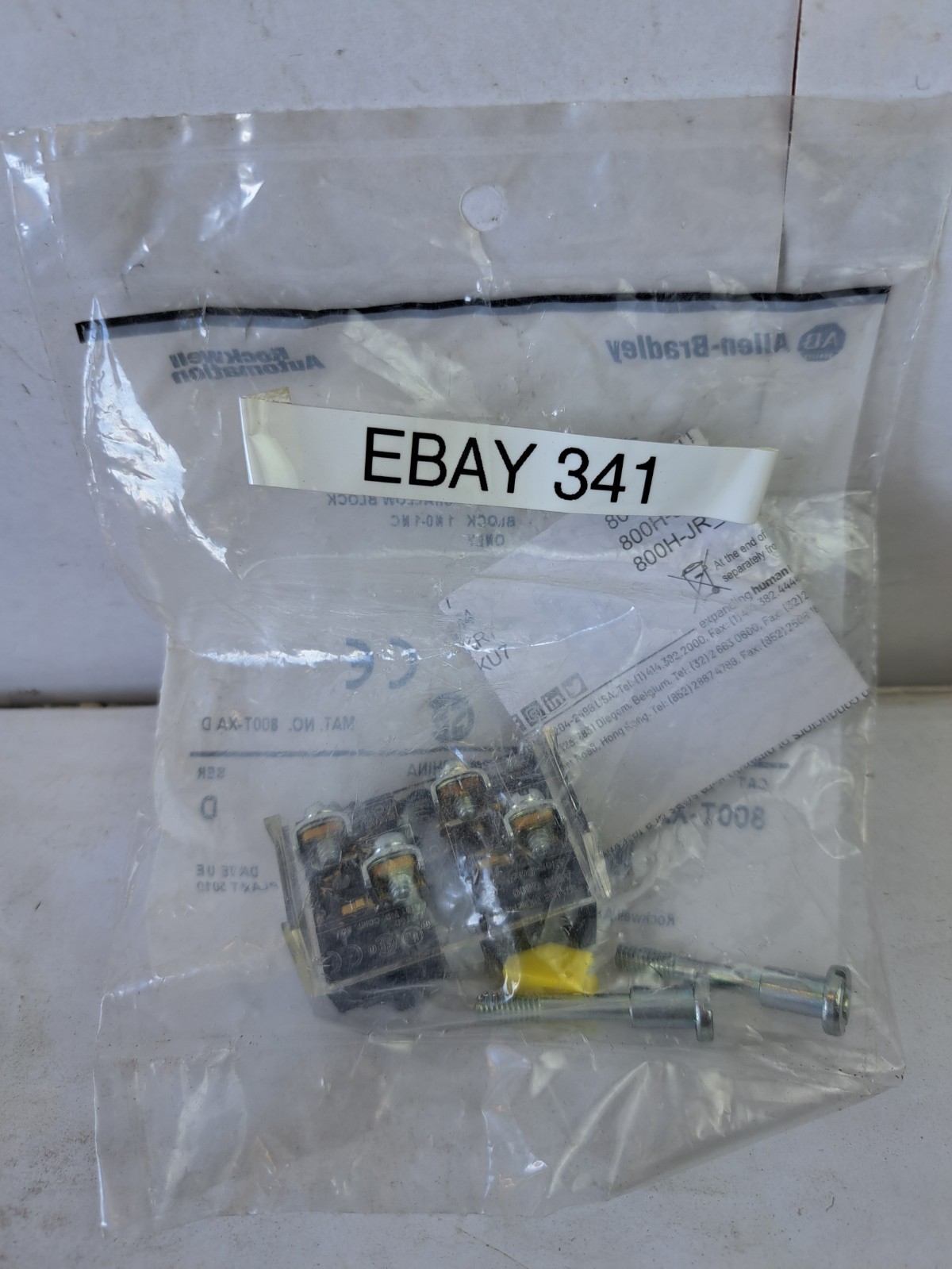 Allen Bradley 800TXA Contact Shallow Block Module 800T-XA