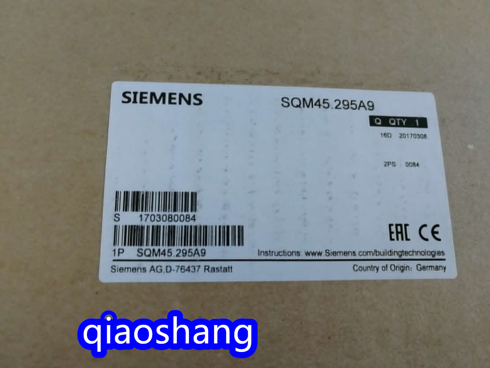 1pcs Brand new SIEMENS SQM45.295A9 Actuator accessories（DHL/FEDEX）