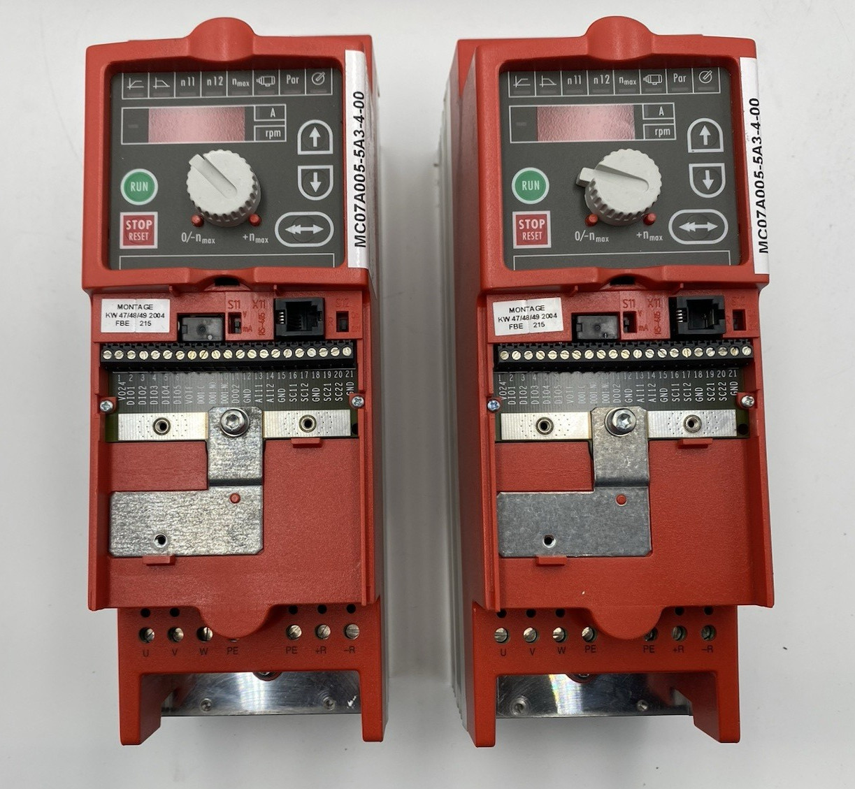 Lot of 2 Sew EuroDrive MC07A040-5A3-4-00 Drive