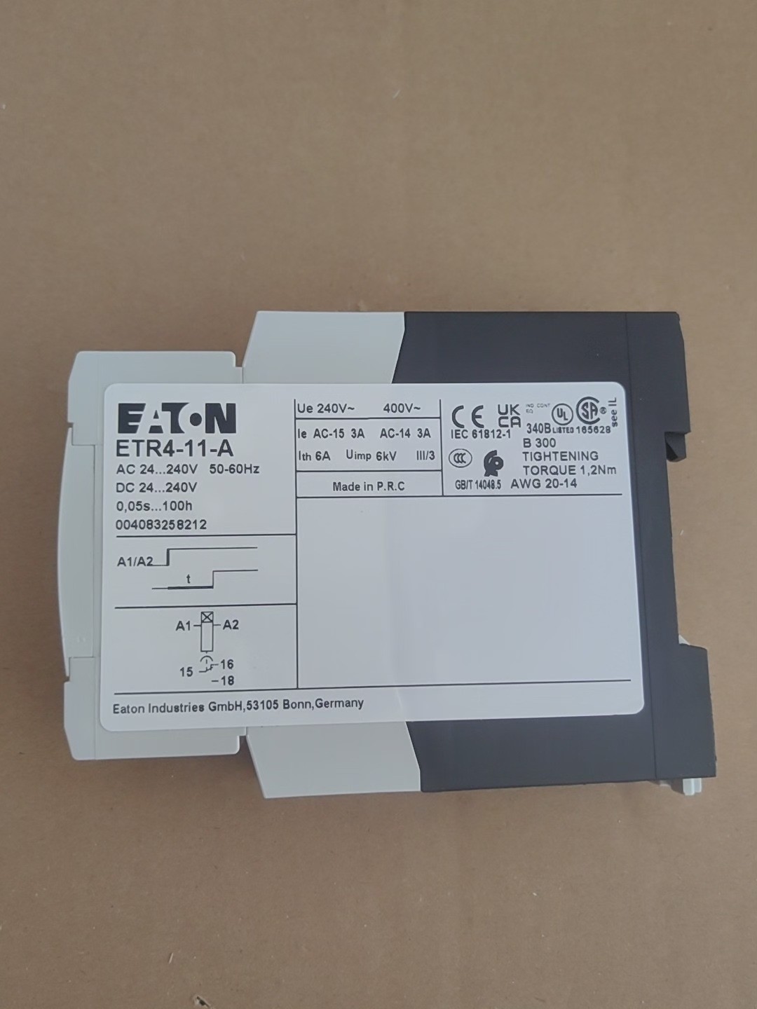 1PC NEW Eaton ETR4-11-A Timer Relay Expedited Shipping