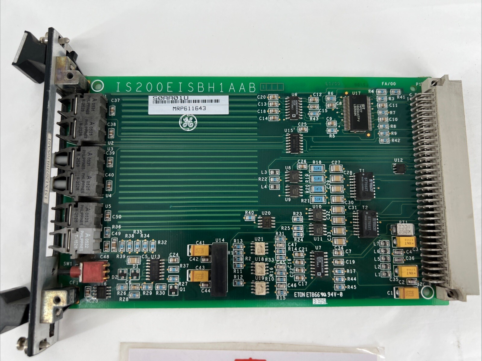 General Electric GE IS200EISBH1AAB EISBH1A Fiber Optic Circuit Board S0AA01U