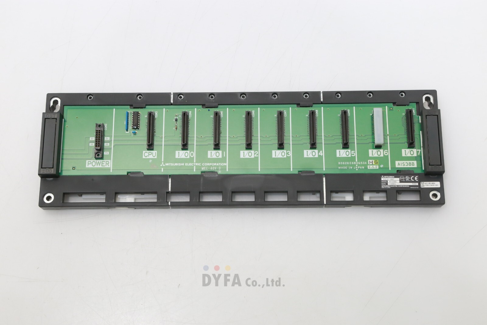 MITSUBISHI used A1S38B SN:13,BD626E680G53A Base Unit PLC-I-3553=9T12