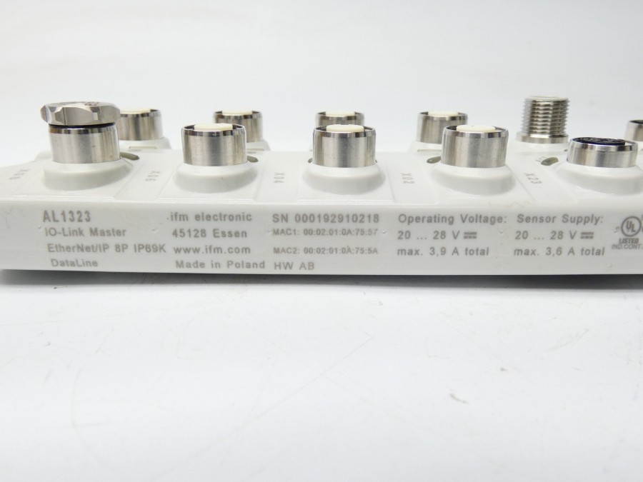 IFM EFECTOR AL1323 IO-LINKMASTERDLEIP8PIP69K 20-28V 3.9A NSMP