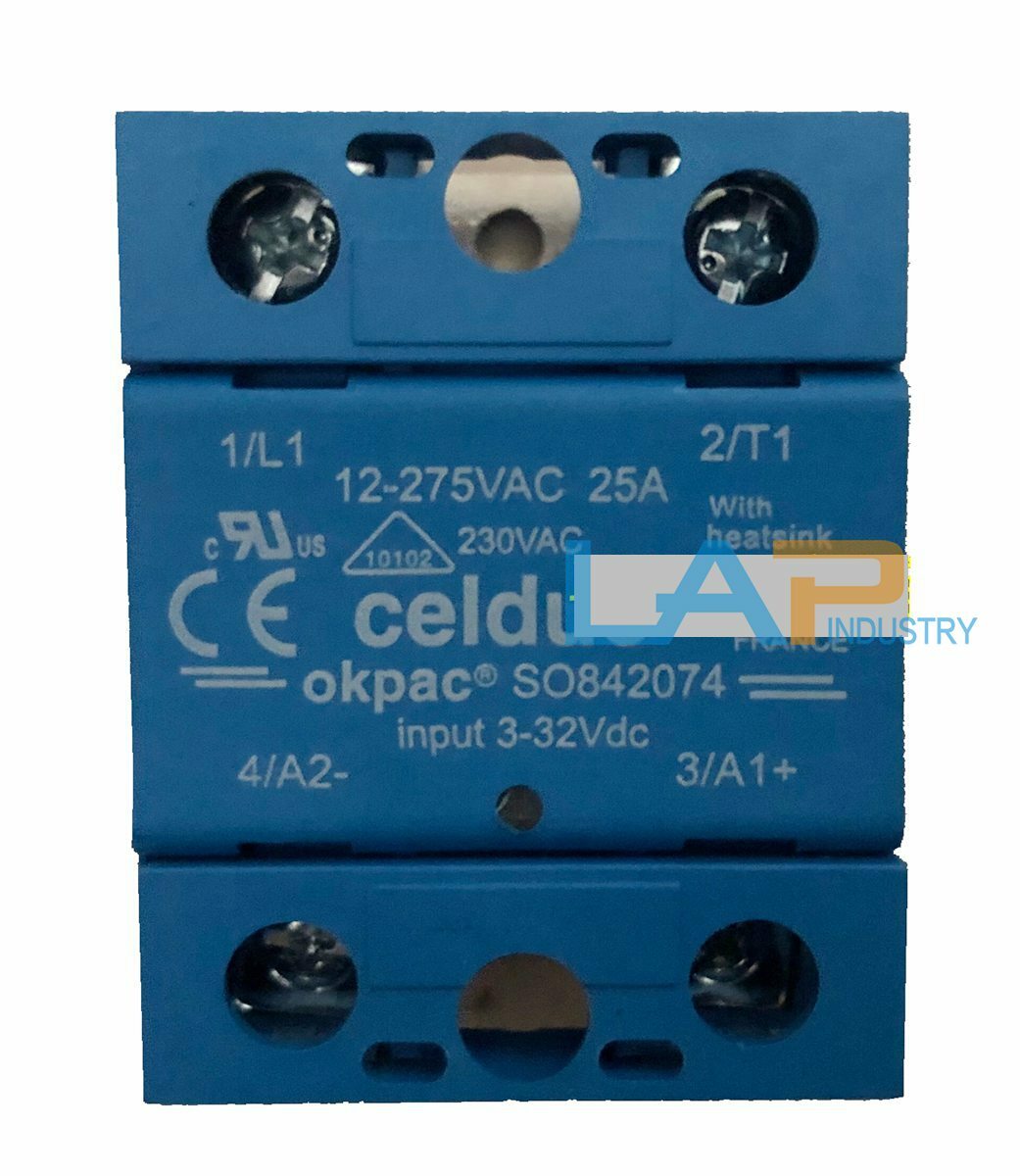 1PCS New For CELDUC SO842074 12-275VAC 25A 3-32Vdc Solid State Relay