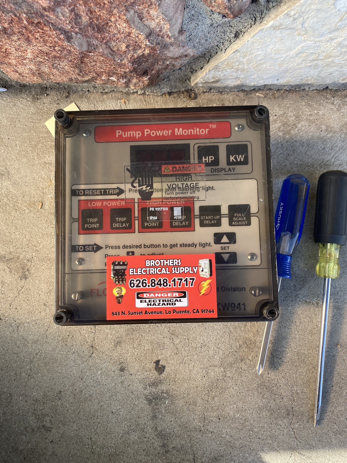 FLOWSERVE KW941 PUMP POWER MONITOR *USED* TESTED IS GOOD
