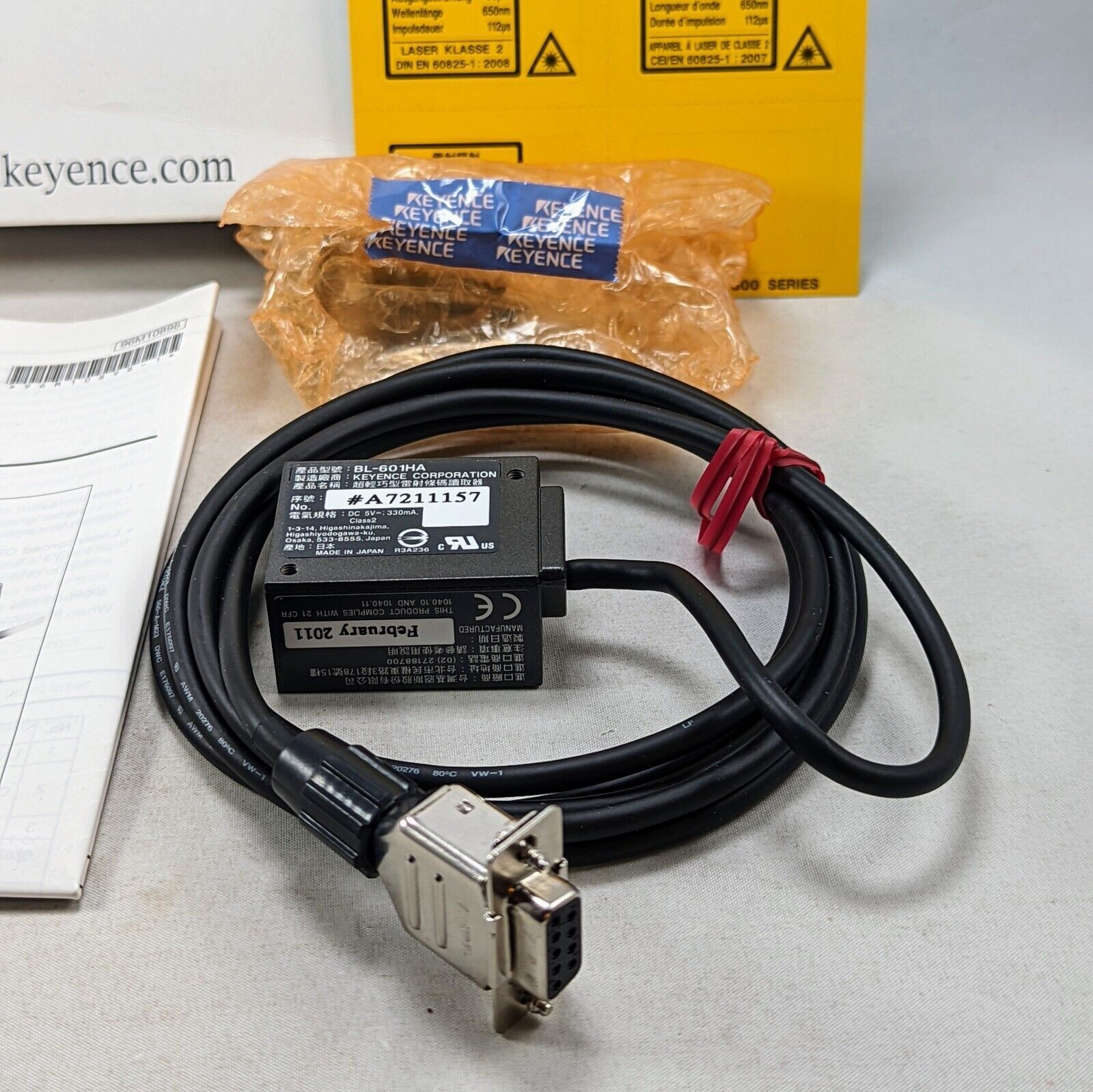 1PC New KEYENCE BL-601HA BL601HA Laser Barcode Scanner US Free TAX