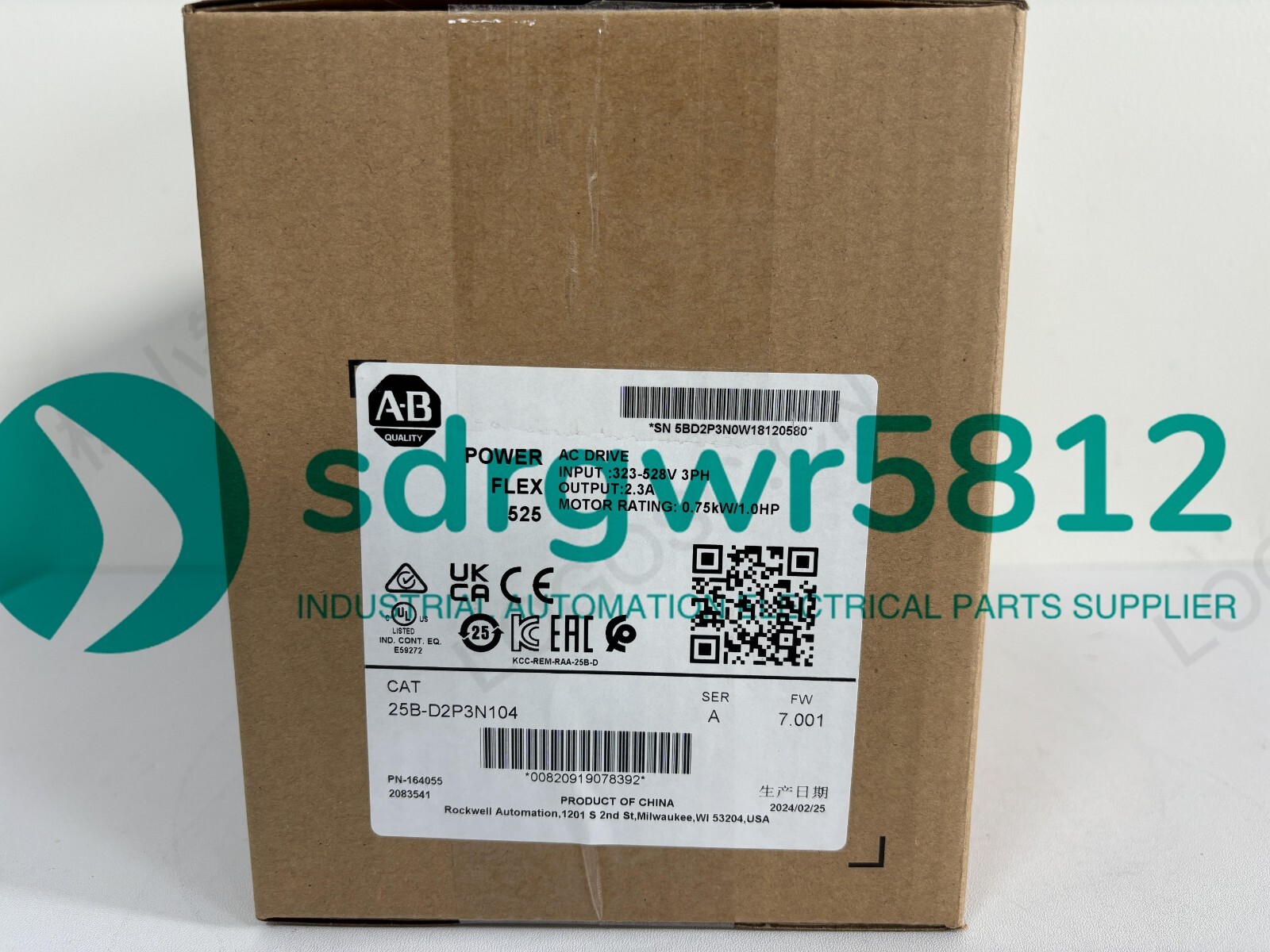 25BD2P3N104 1PCS New Factory Sealed Allen-Bradley 25B-D2P3N104 Fast delivery