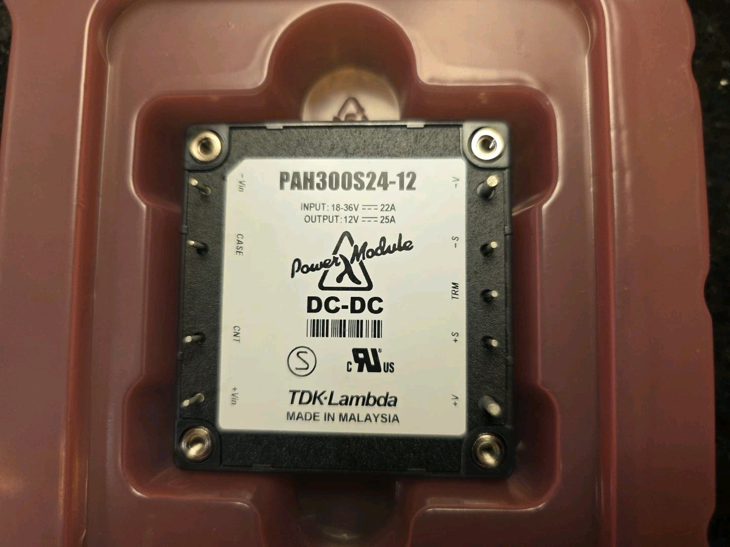 TDK‐Lambda PAH300S24-12 Isolated DC/DC Converter Input 18-36V 22A Output 12V 25A