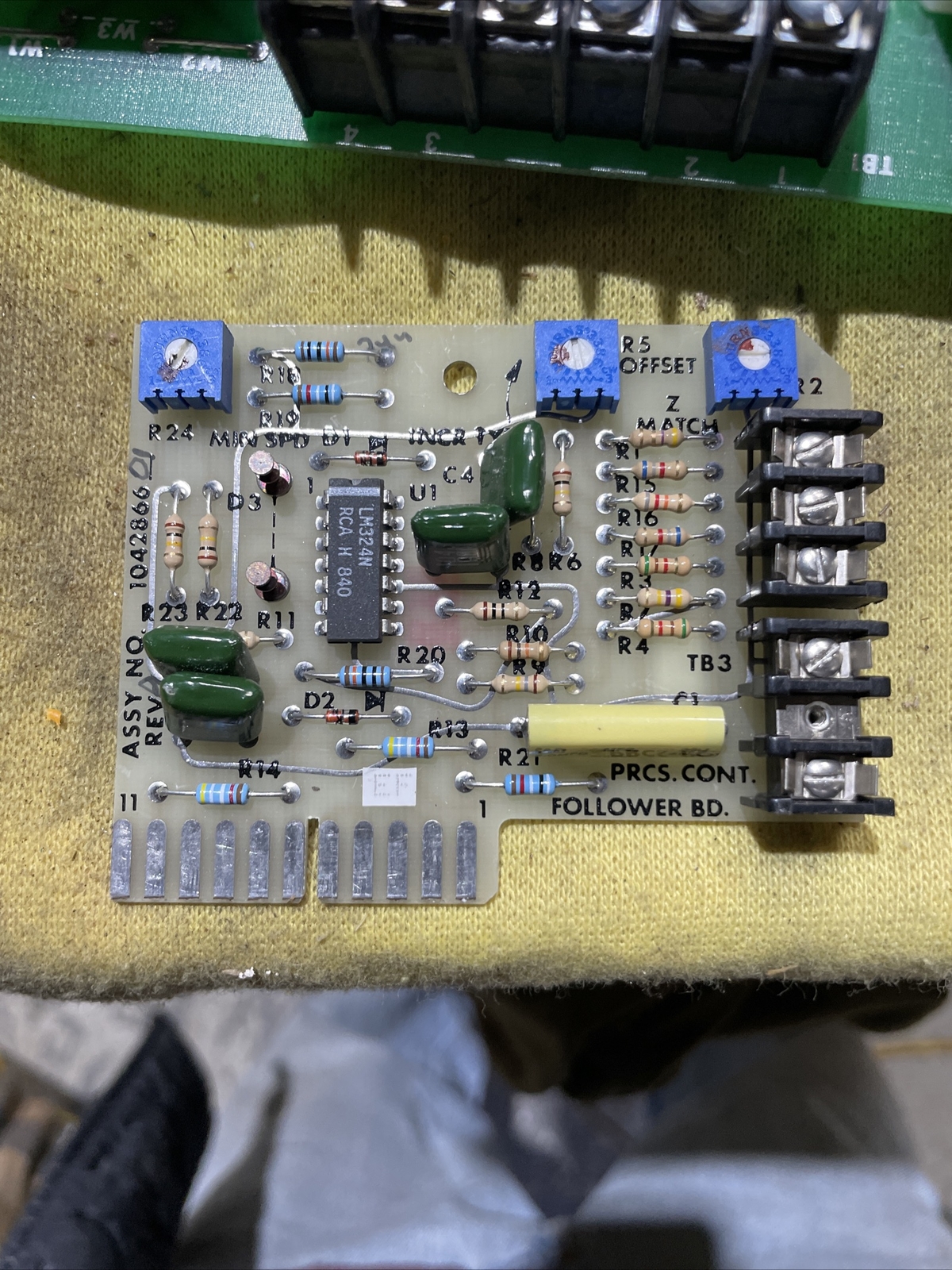NIDEC CORP 1045430 FIELD LOSS RELAY BOARD Follower BD 1042866