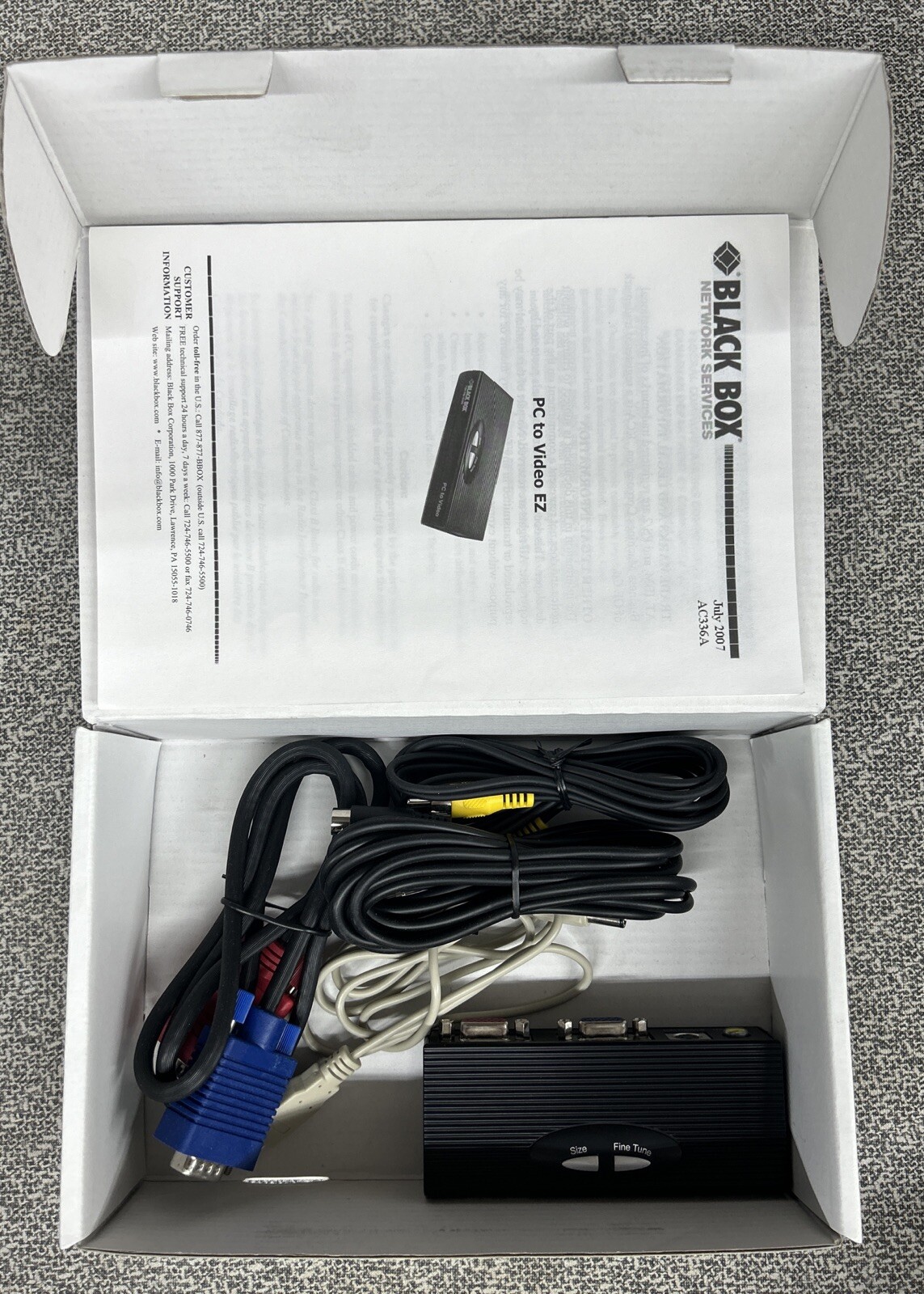 AC336A Black Box Signal Converter USB