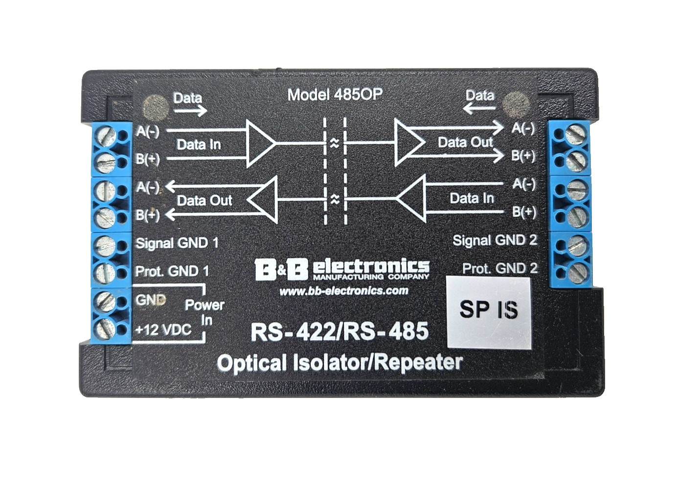 B&B ELECTRONICS RS-422/RS-485 OPTICAL ISOLATOR MODEL 485OP [FAST SHIPPING]