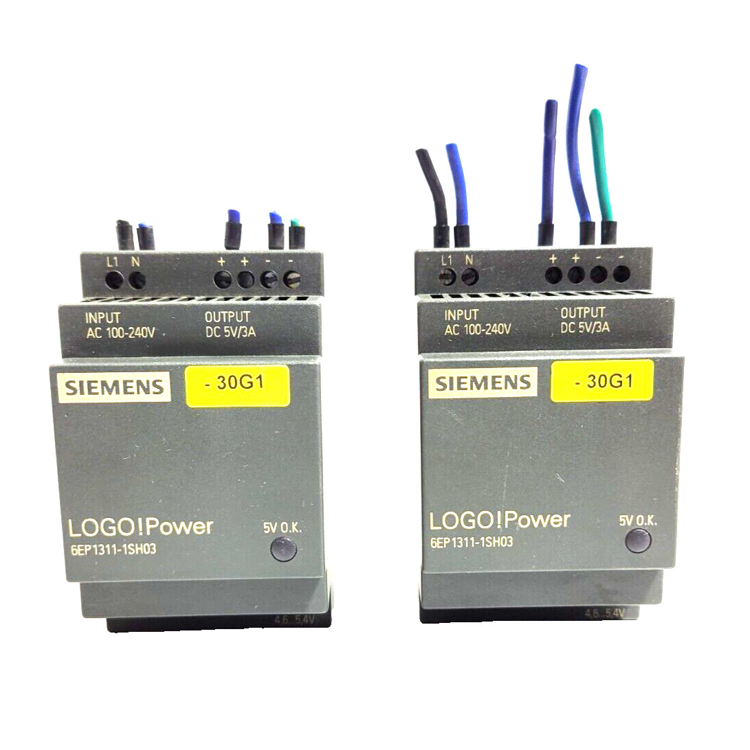 (LOT OF 2)- SIEMENS 6EP1311-1SH03 LOGOI POWER SUPPLY USED.
