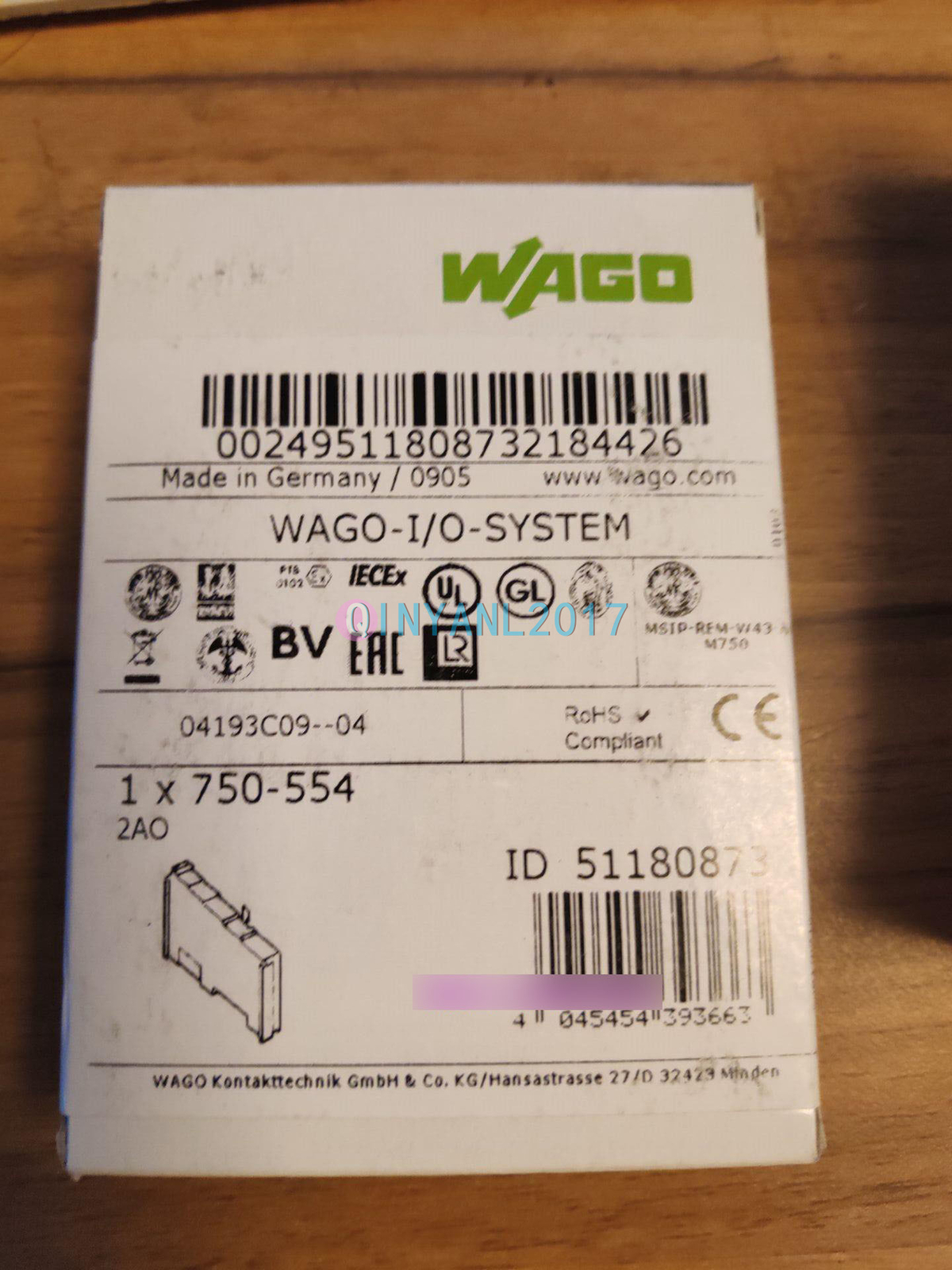 1PCS NEW WAGO 750-554