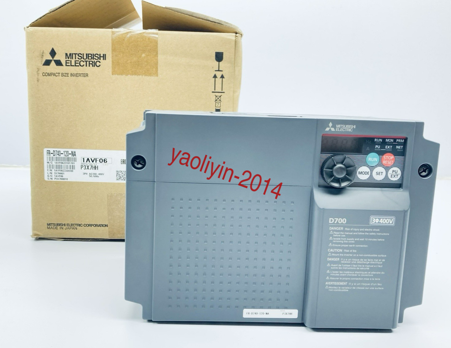 Mitsubishi FR-D740-120-NA VSD VFD Inverter 7.5HP 380-480VAC 3PH Motor Controller