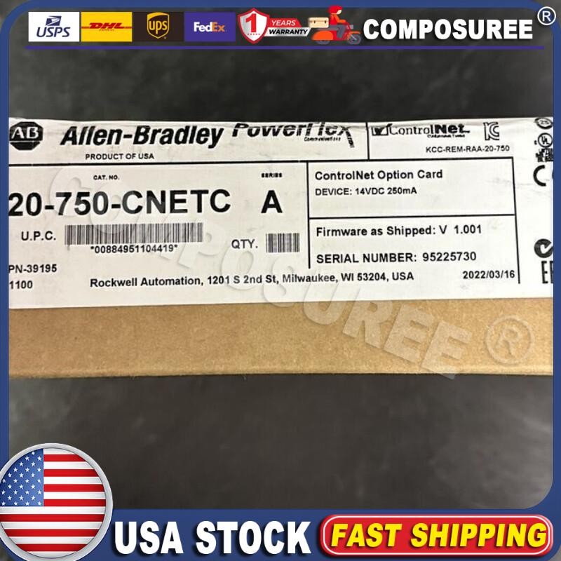 NEW Allen-Bradley 20-750-CNETC 14VDC F/W V1.001 NEW SEALED! US Free Tax