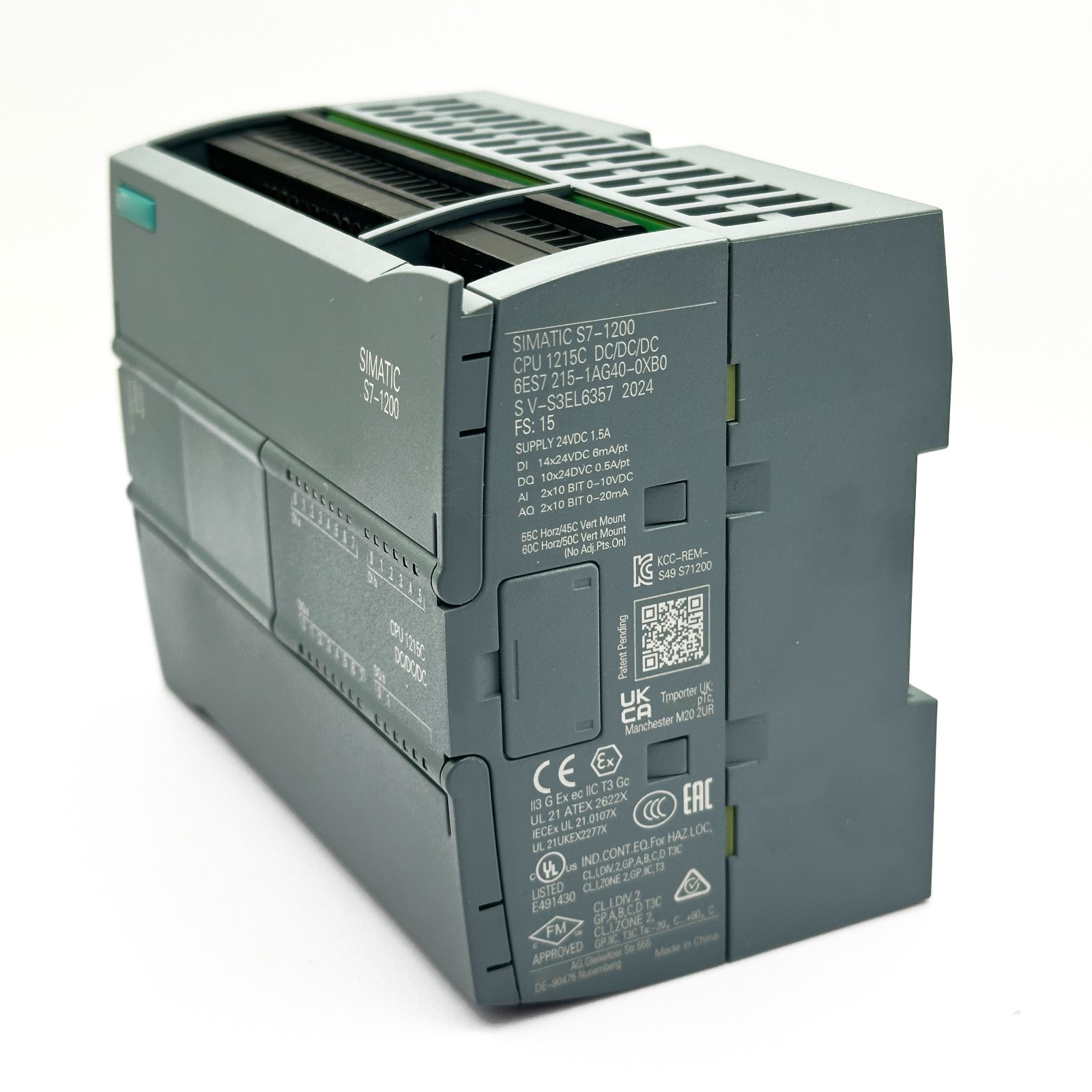 New Siemens S7-1200 6ES7215-1AG40-0XB0 6ES7 215-1AG40-0XB0 CPU 1215C Module