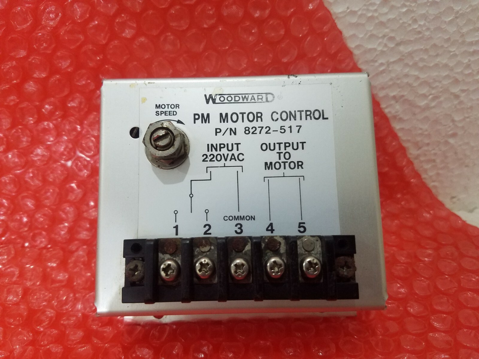 Woodward 8272-517 PM Motor Control 220VAC