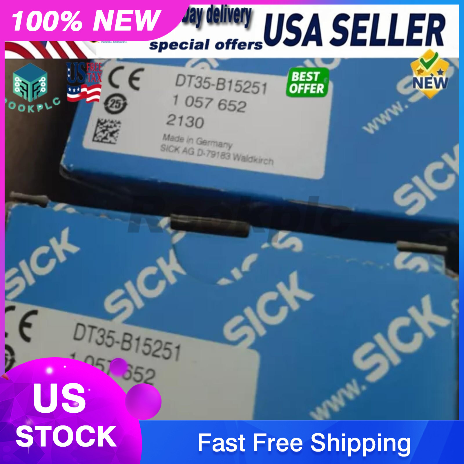 New Sick DT35B15251 1057652 DT35-B15251 Laser distance sensor