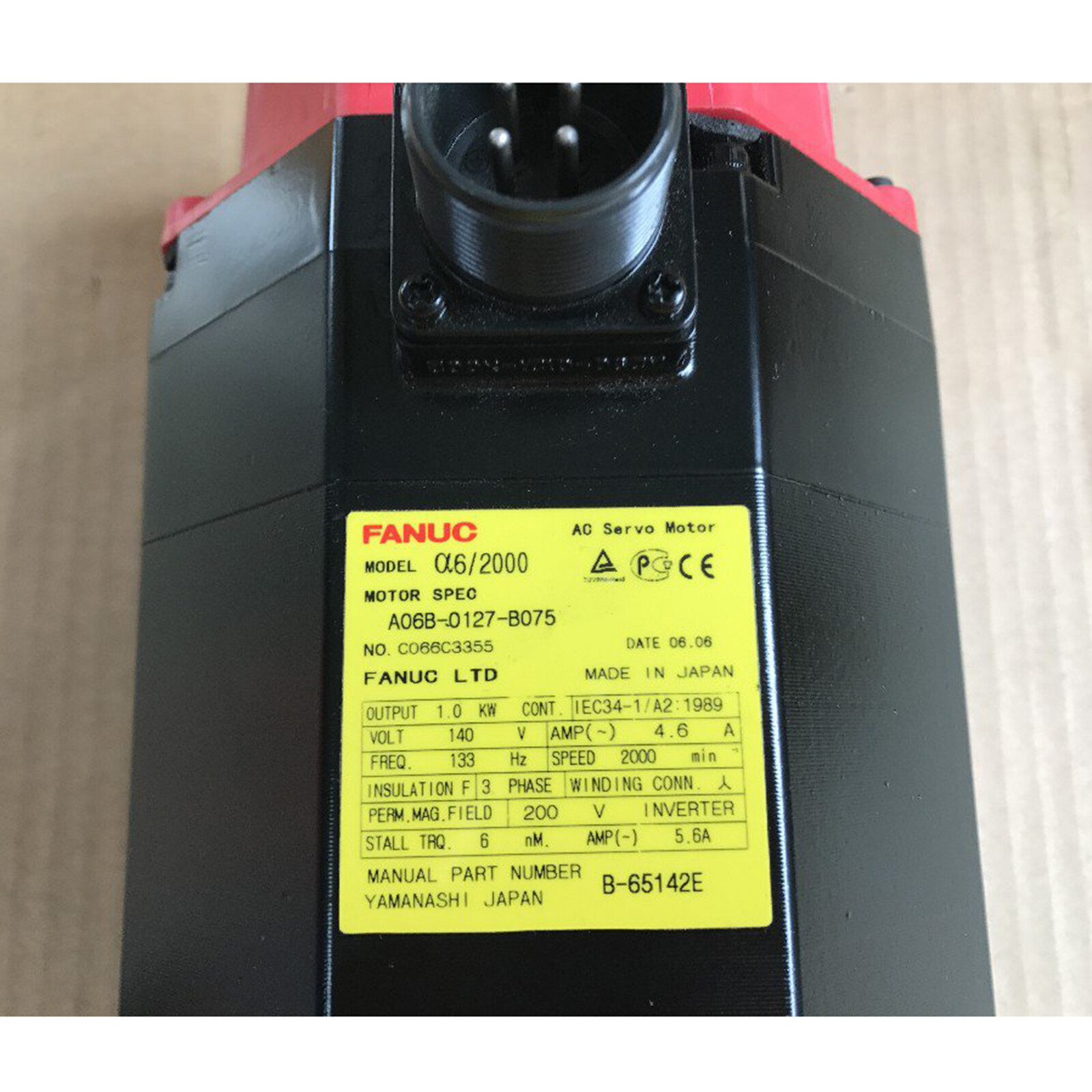For Fanuc A06B-0127-B075 Used Servo Motor Free Shipping