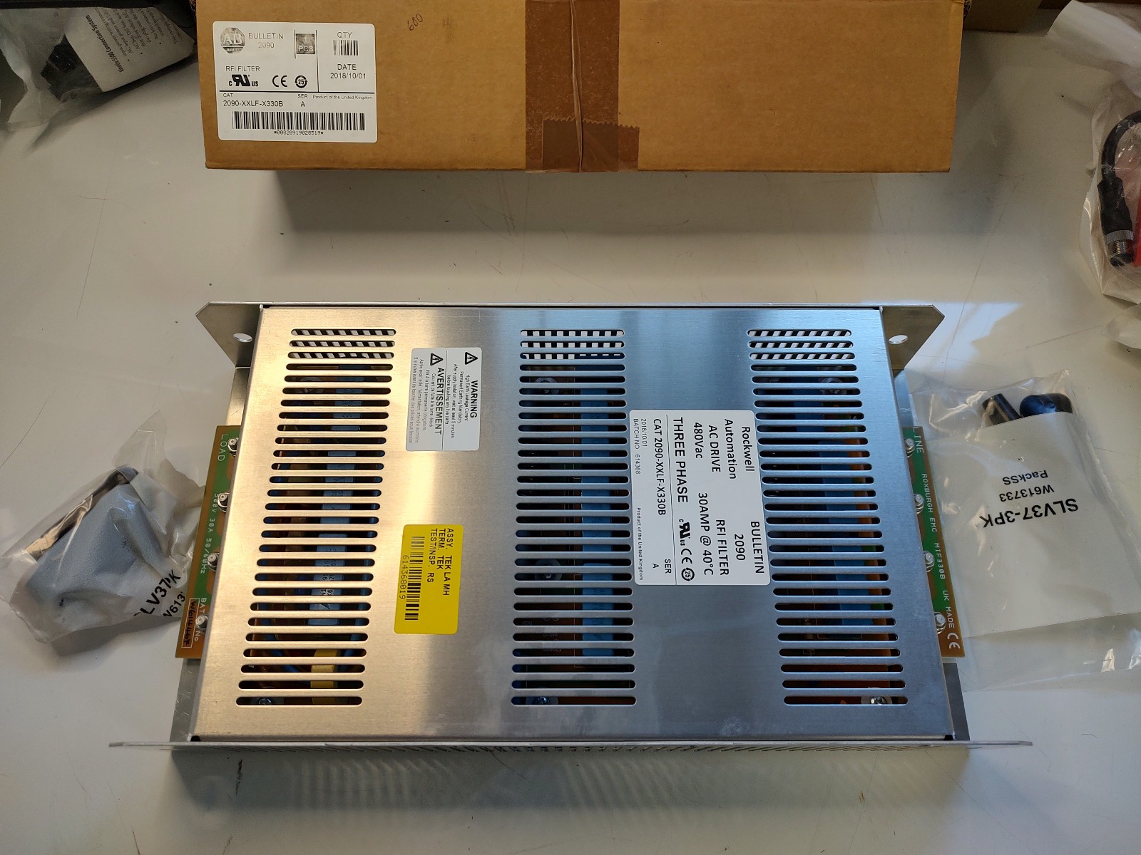 ALLEN BRADLEY 2090-XXLF-X330B SER. A 480VAC 30A RFI Filter 3 Phase New