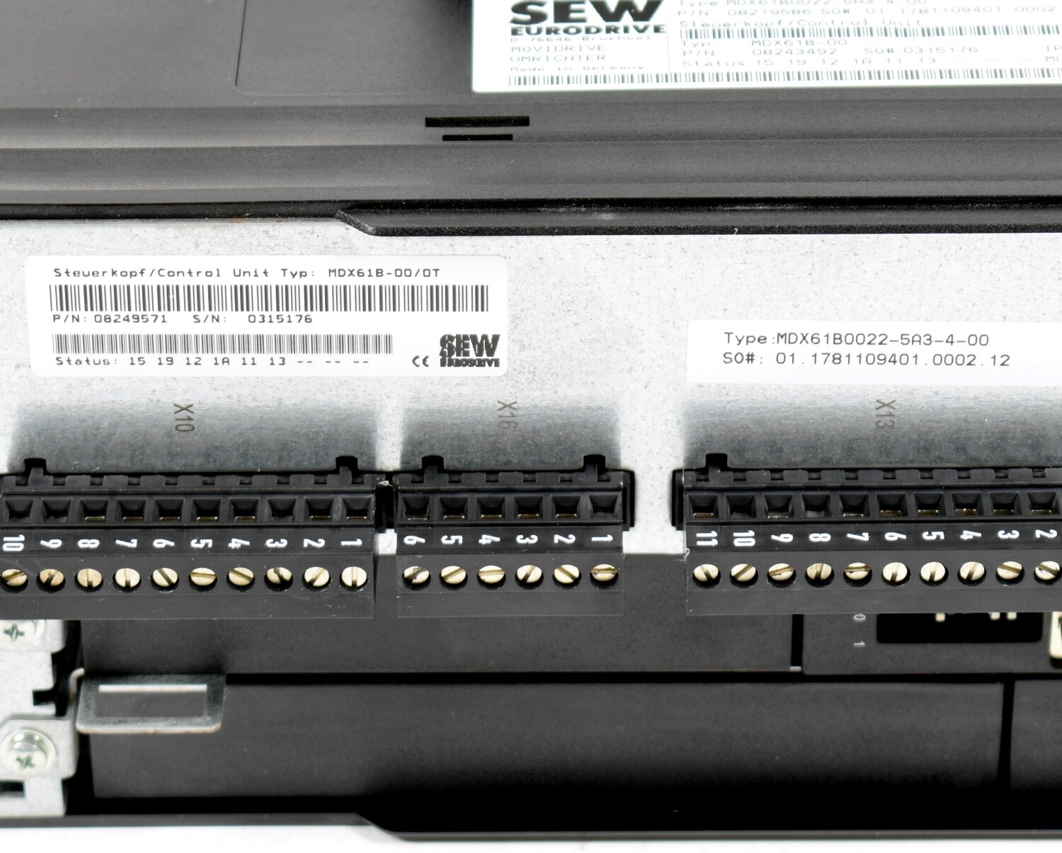 SEW-Eurodrive Inverter Movidrive,MDX61B0022-5A3-4-00, 08279586
