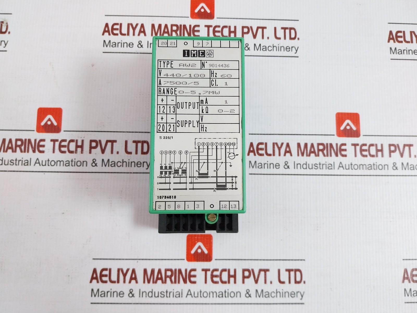 IME AW2 Power Transducer with Analogue MW Indicator Meter 440V AC 60 Hz Assembly