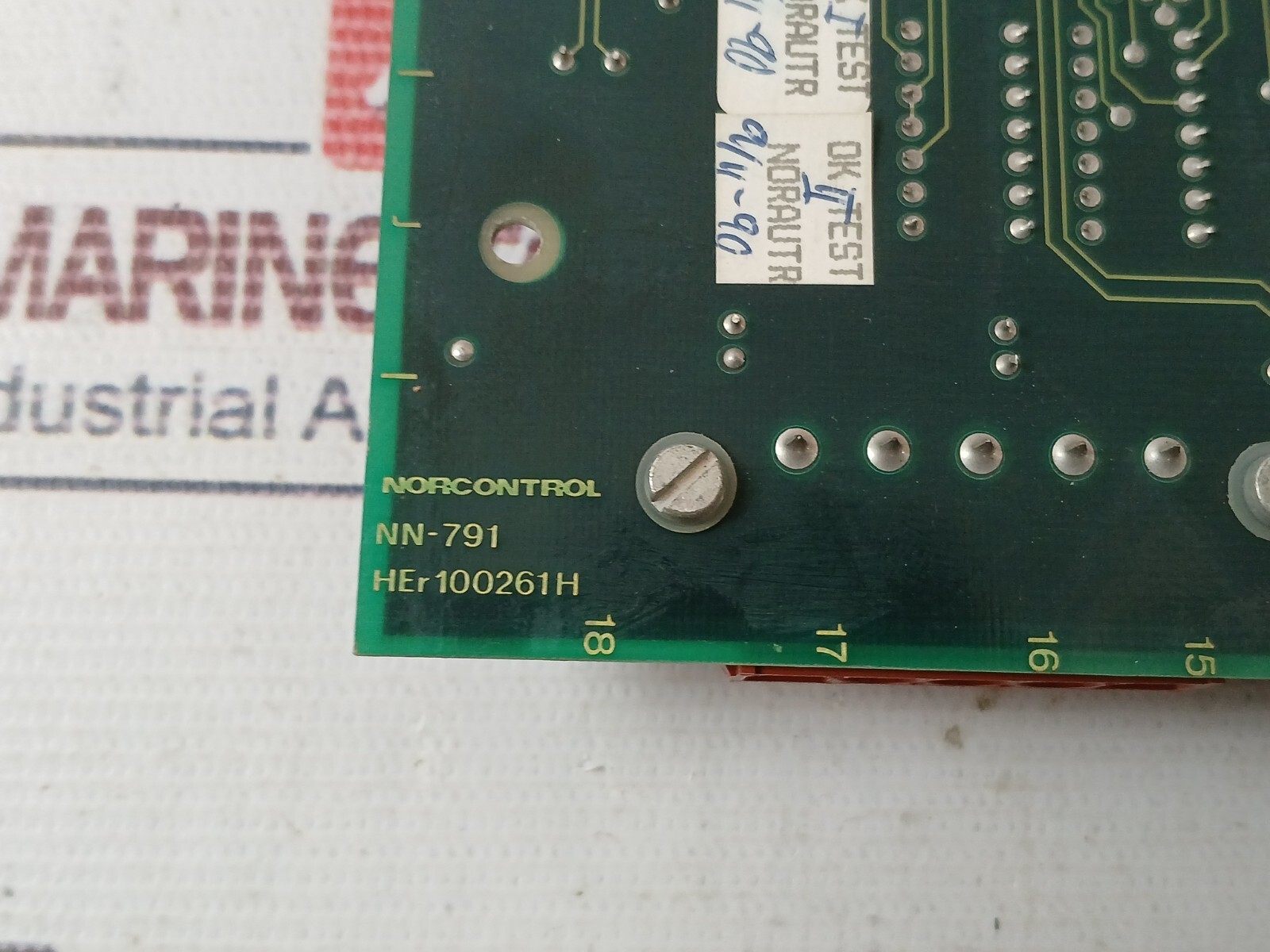 NORCONTROL AUTOMATION NN-791.10 I/O Processor Card Module HER 100261 H