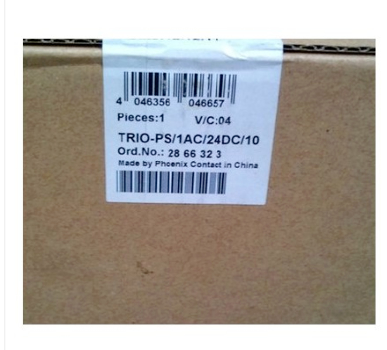 PHOENIX CONTACT QUINT-PS/1AC/24DC/20 2866776 via UPS shipping