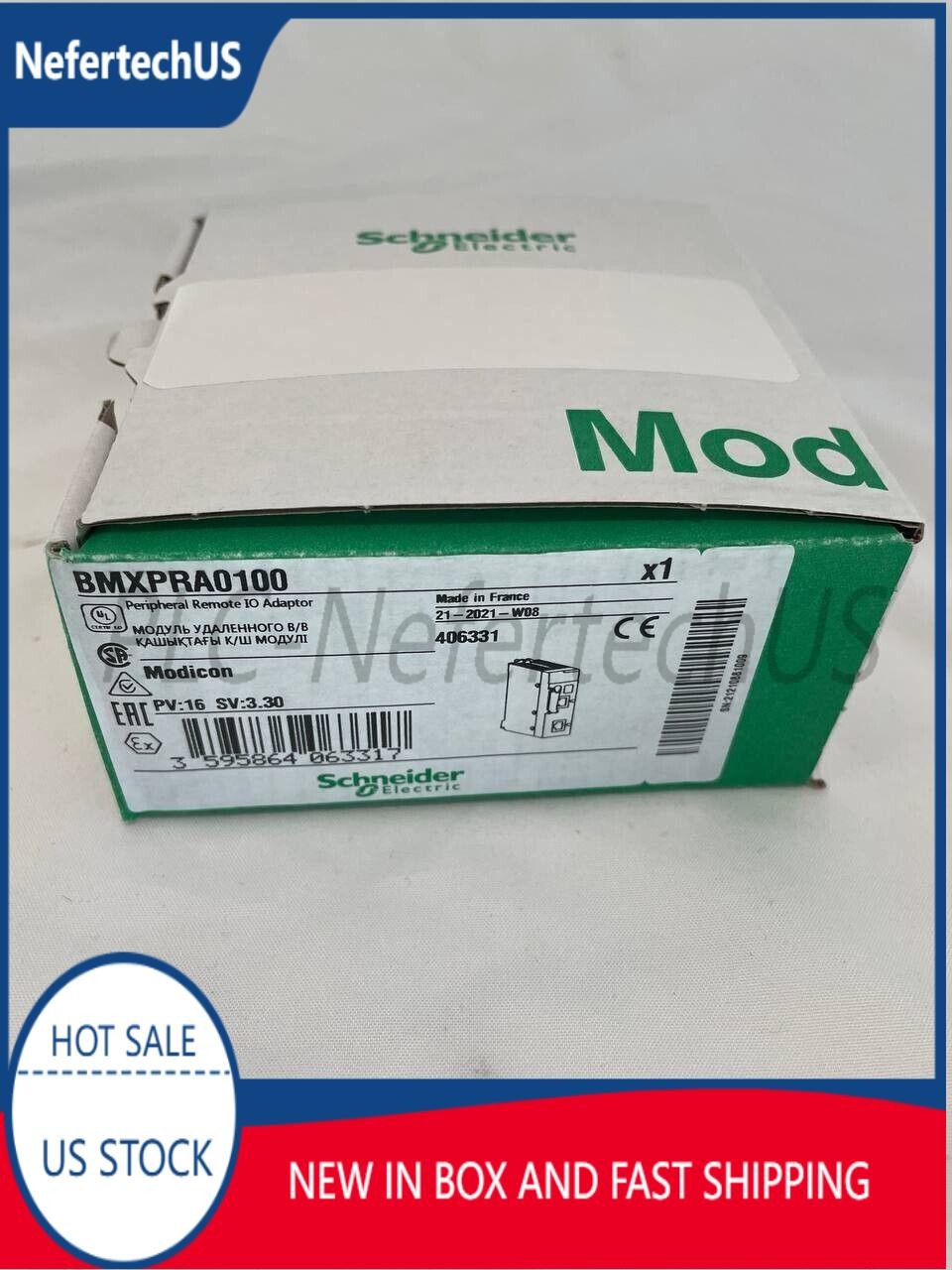 New Schneider Electric BMXPRA0100 Modicon X80 Peripheral Remote IO Adaptor Modul