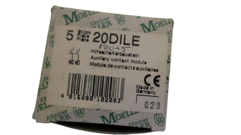 (LOT OF 5) MOELLER 20DILE AUX. CONTACT MODULE NSMP