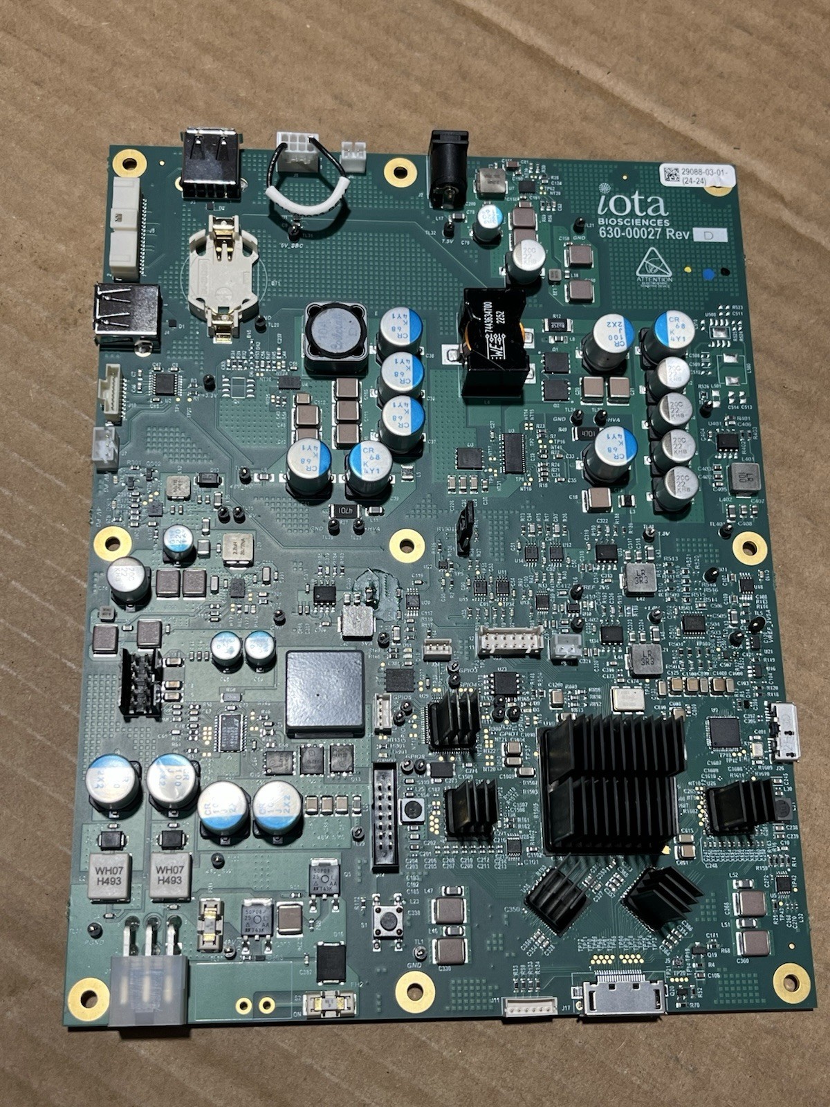 Zeta Biosciences 630-00027 Rev D Main Control PCB Board New Surplus