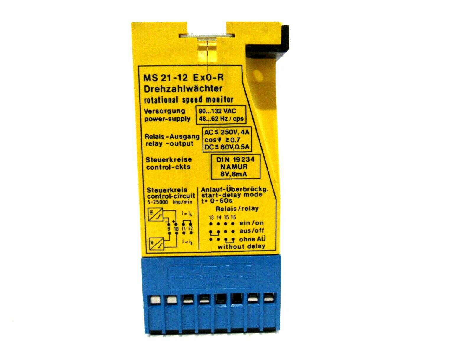 NEW TURCK MS 21-12EX0-R SPEED MONITOR MS2112EX0R