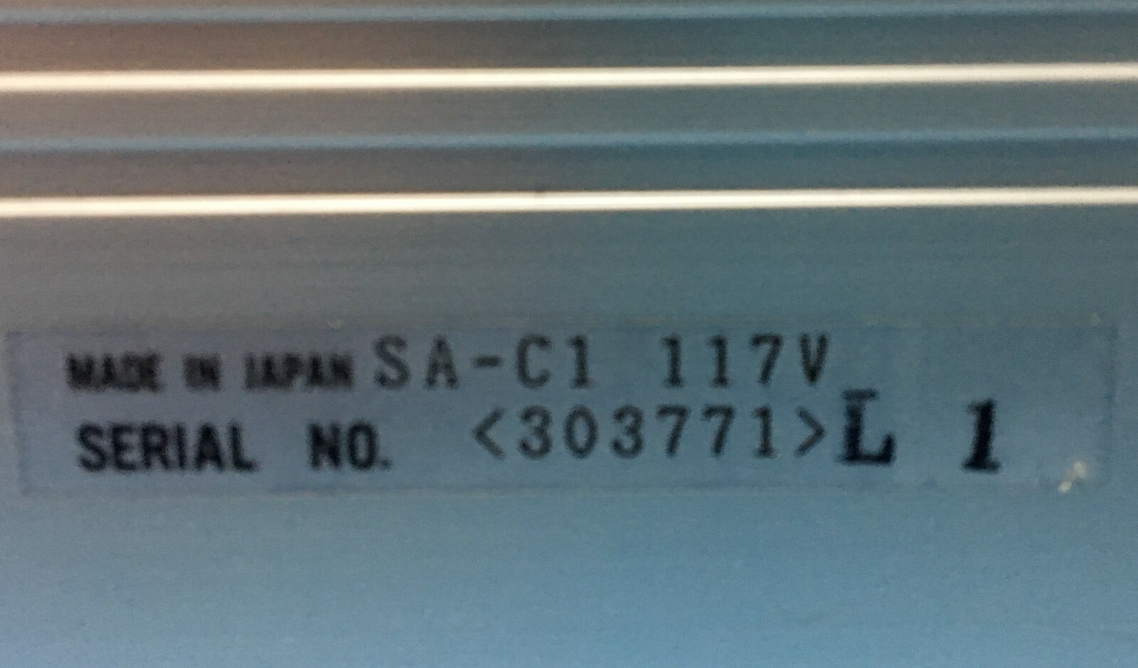 IAI CORPORATION SA CONTROLLER C1 SA-C1 117V
