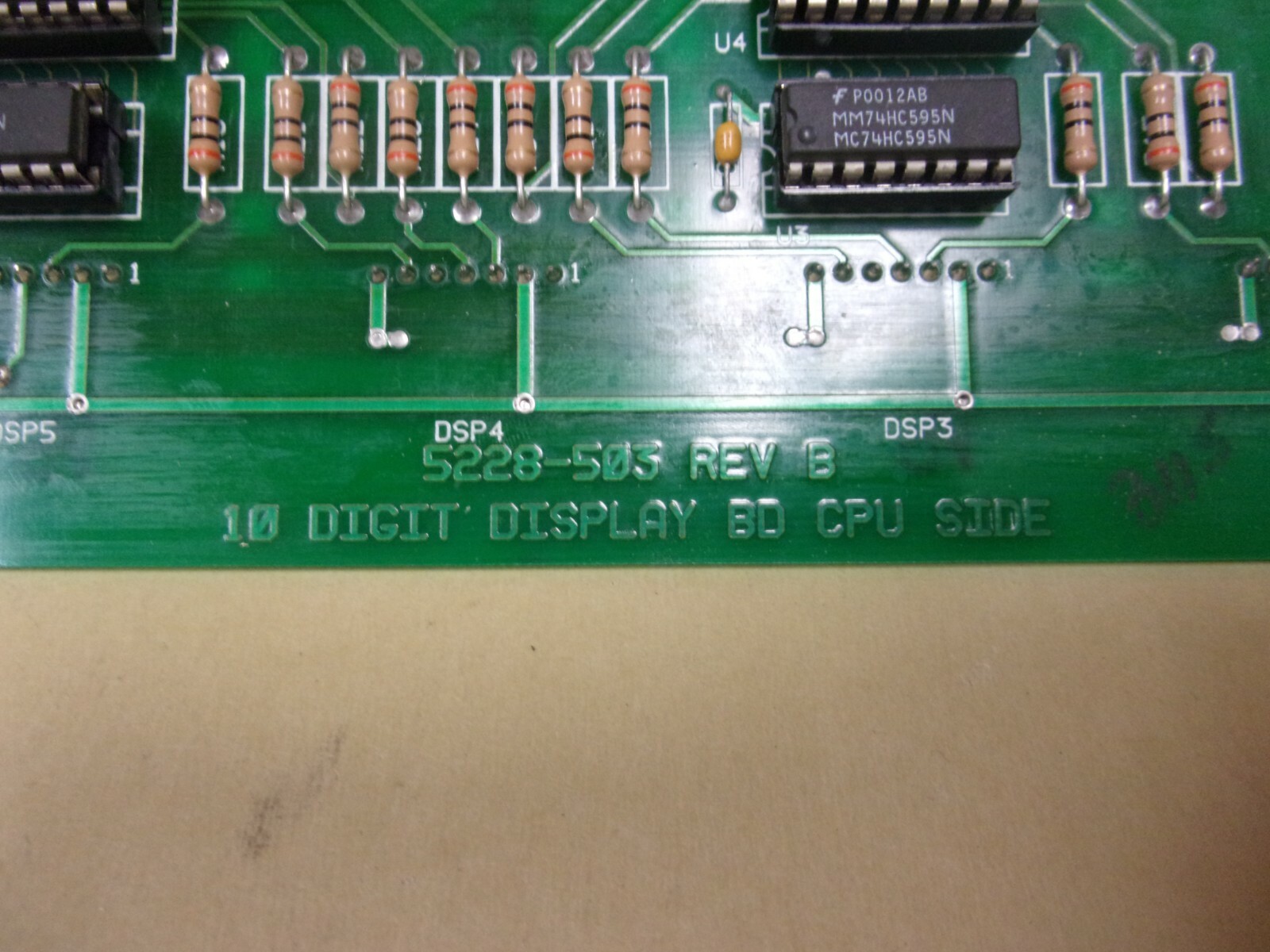 Cincinnati Electrosystems 5228-503 , 10 Digit Display BD CPU Side