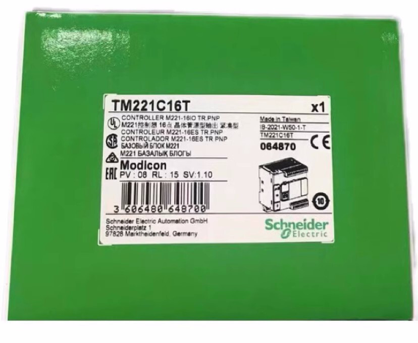 1PC TM221C16T PLC Module TM221C16T New In Box