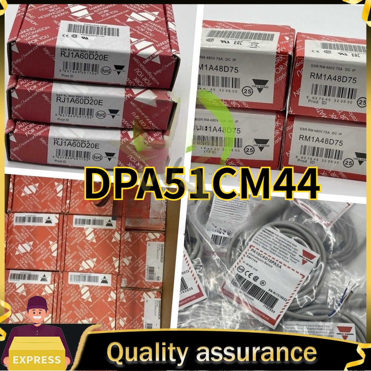 DPA51CM44 New CARLO GAVAZZI Three-Phase Relay Phase Sequence Protector 1PCS #DW