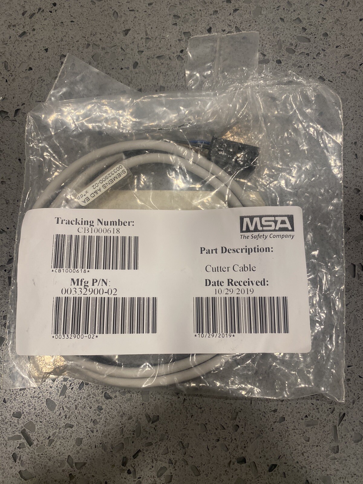 New Siemens Cutter Cable 00332900-02 w/ warranty Free Shipping
