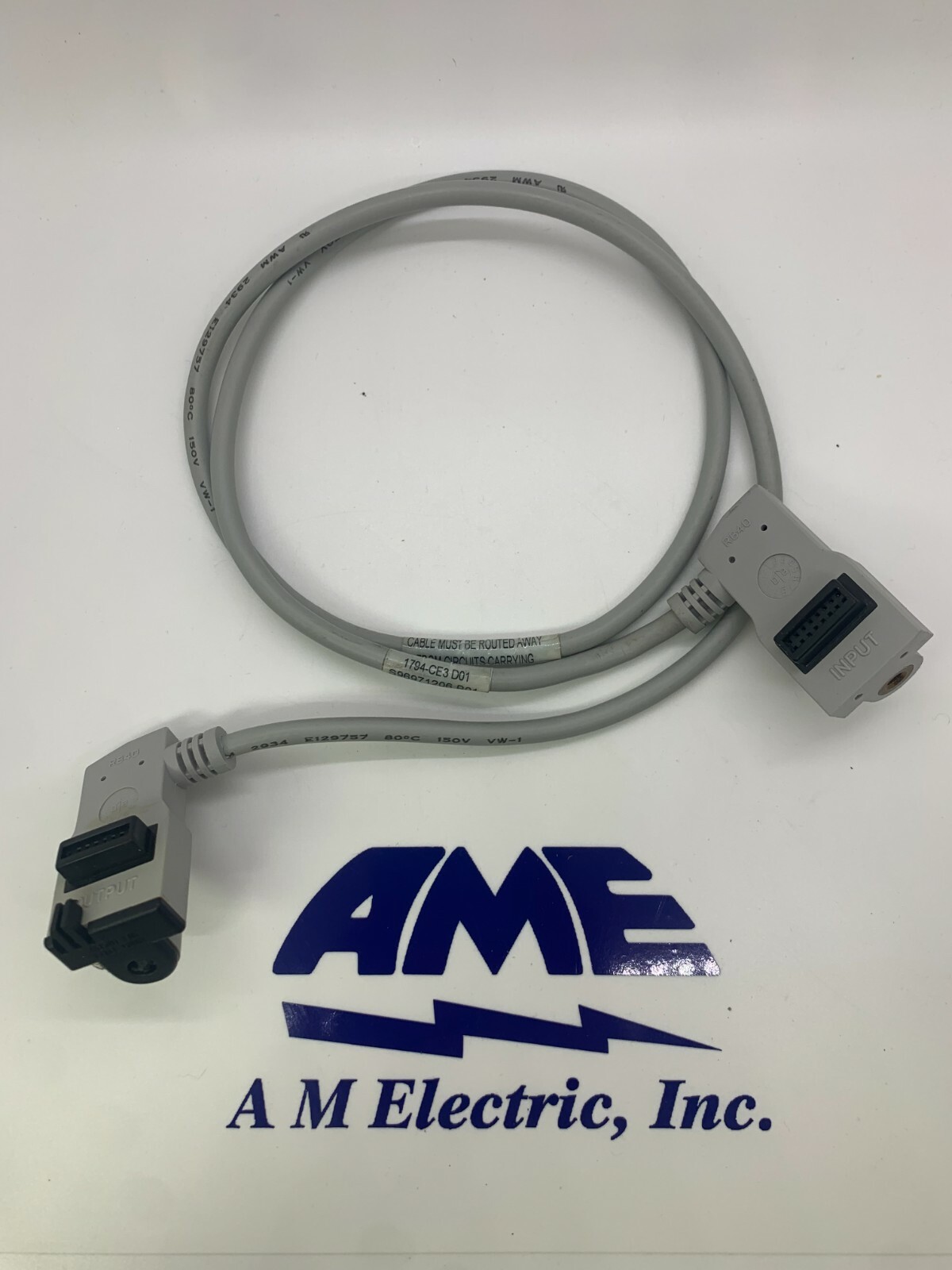 Allen Bradley 1794-CE3 Flex I/O Interconnect Cable 3FT Extender Cable (J-8)